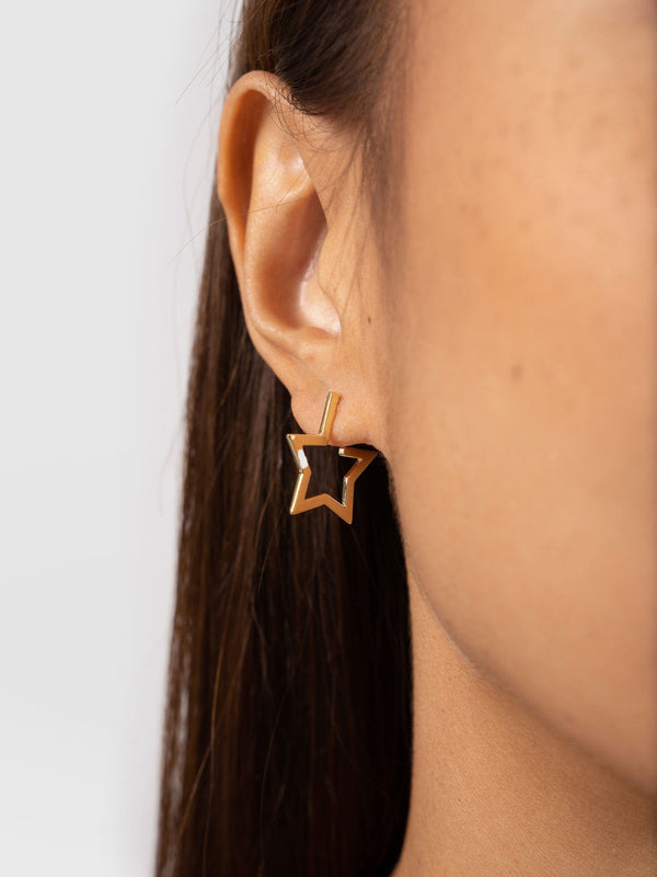 Star Stud Earrings Gold - Women's Earrings | Saint + Sofia® USA