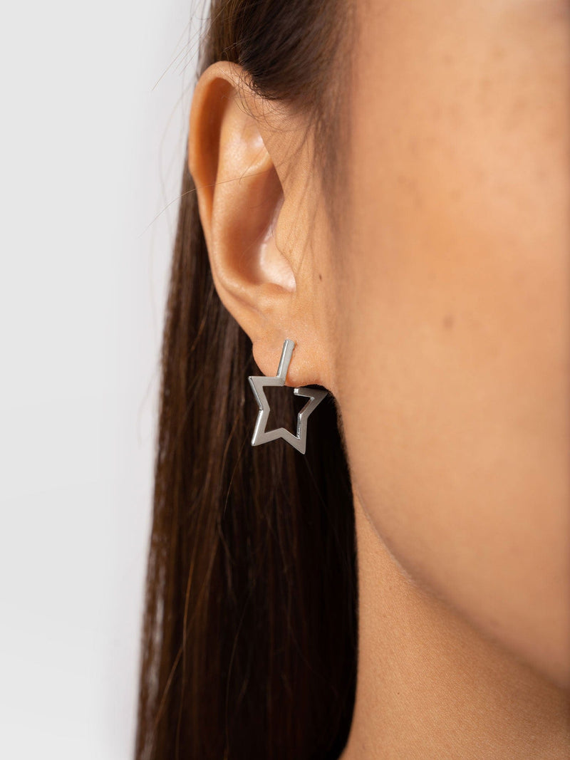 Star Stud Earrings Silver - Women's Earrings | Saint + Sofia® USA
