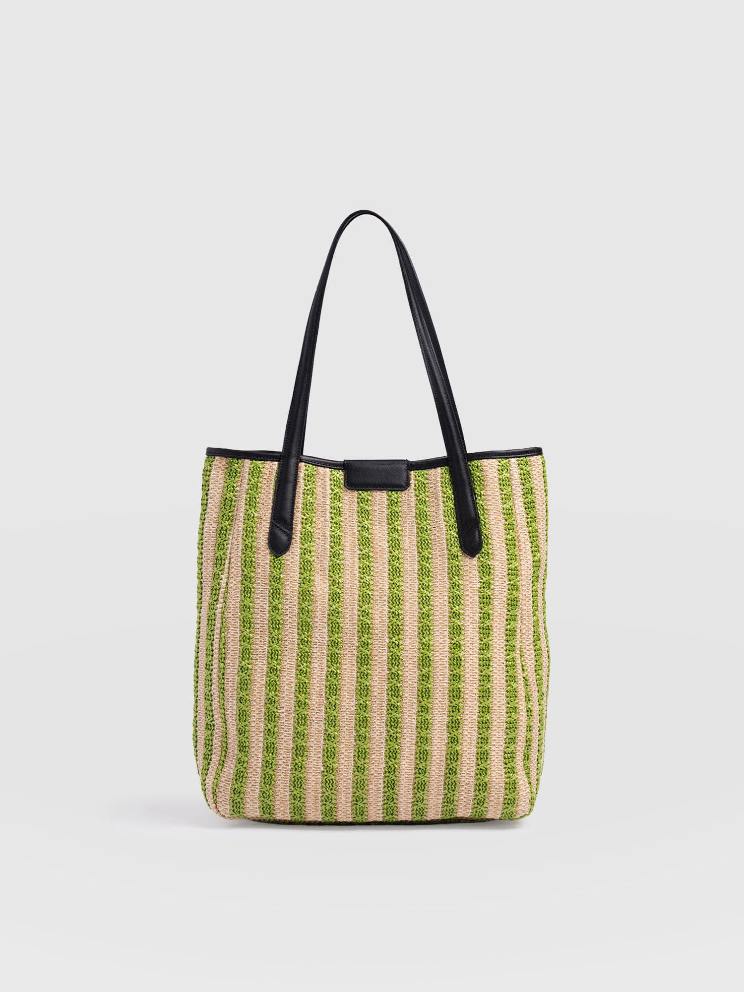 Stella Shopper Bag - Green Raffia - Women's Handbags | Saint + Sofia® USA
