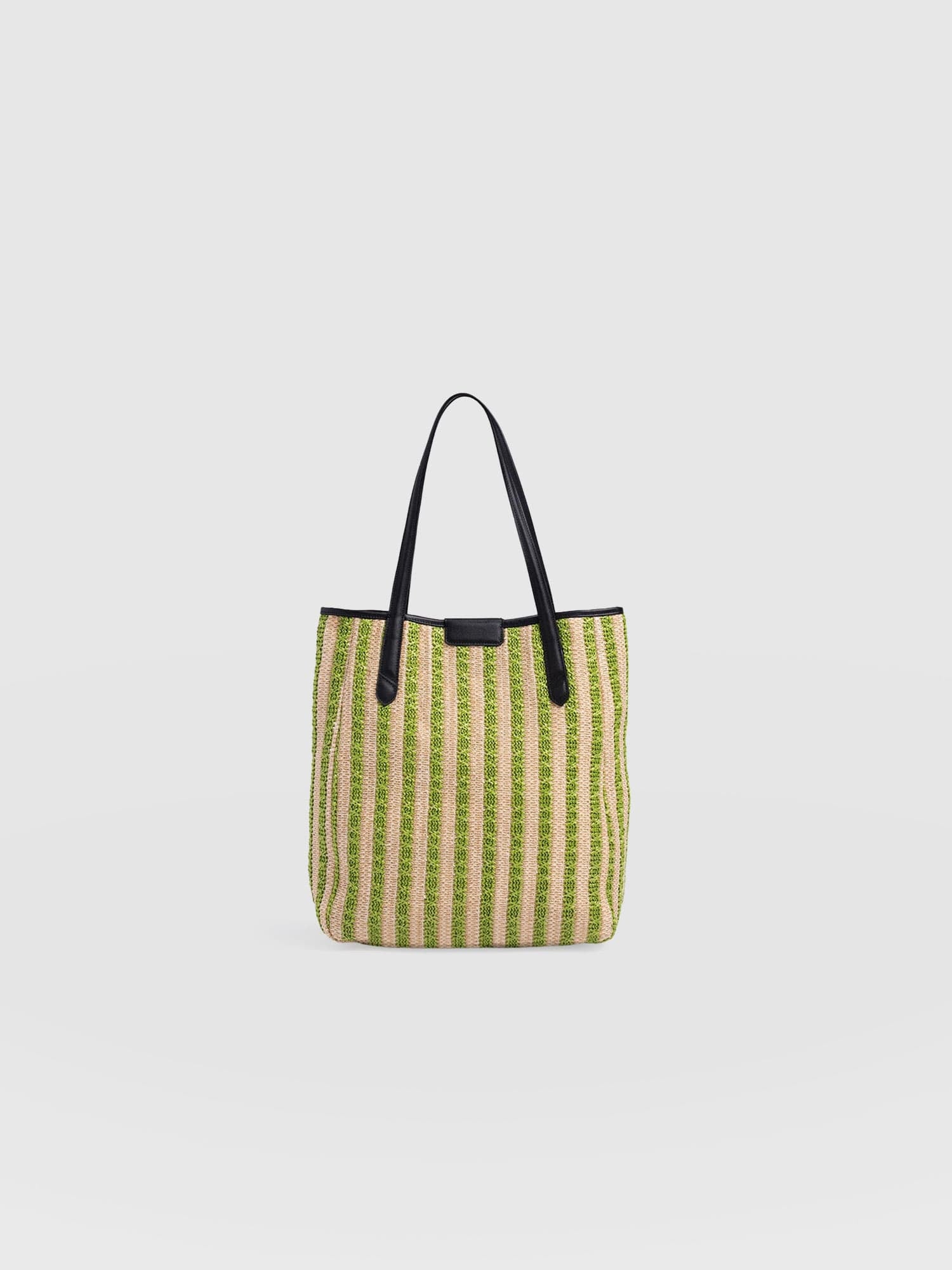 Stella Shopper Bag - Green Raffia - Women's Handbags | Saint + Sofia® USA