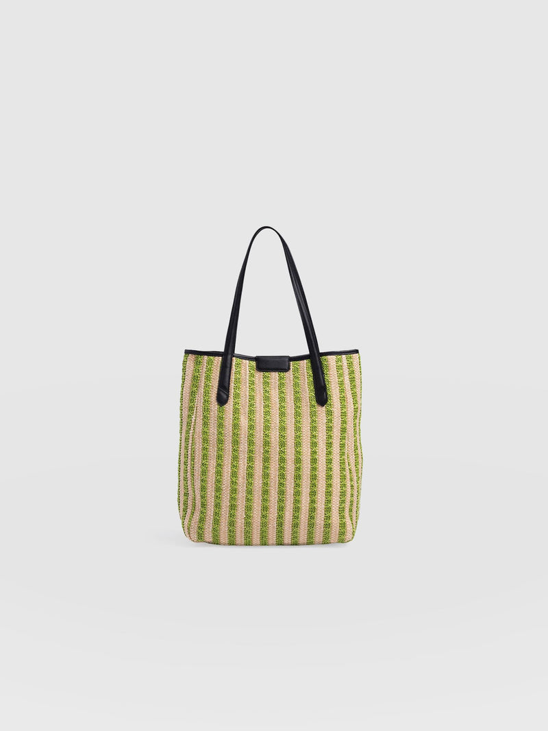 Stella Shopper Bag - Green Raffia - Women's Handbags | Saint + Sofia® USA