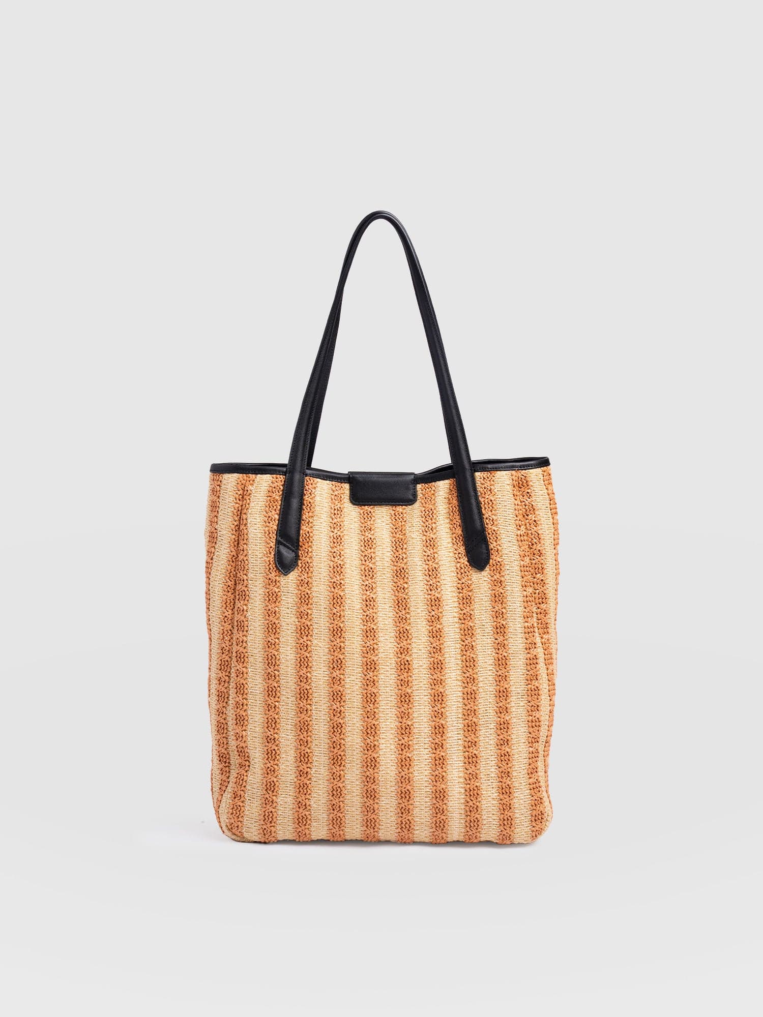 Stella Shopper Bag - Orange Raffia - Women's Handbags | Saint + Sofia® USA