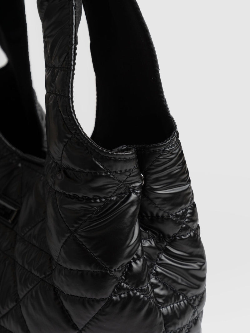 Stella Shoulder Tote Bag Gloss Black - Women's Bags