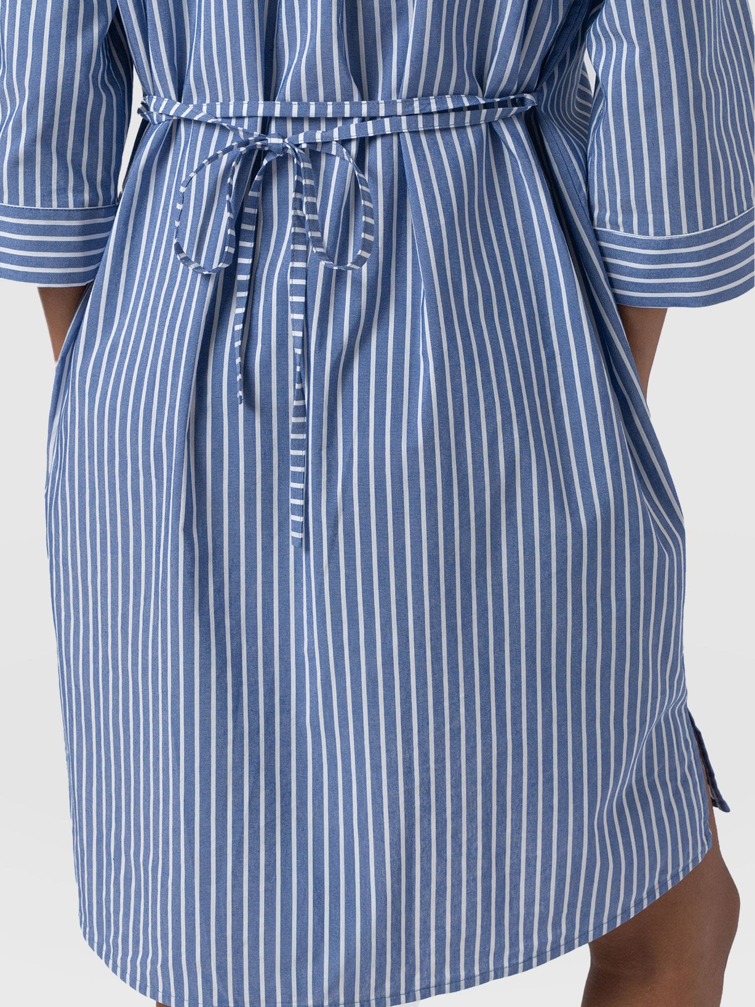 blue and white striped t shirt dress Saint + Sofia | Women's Stevie Shirt Dress | Dresses | Blue