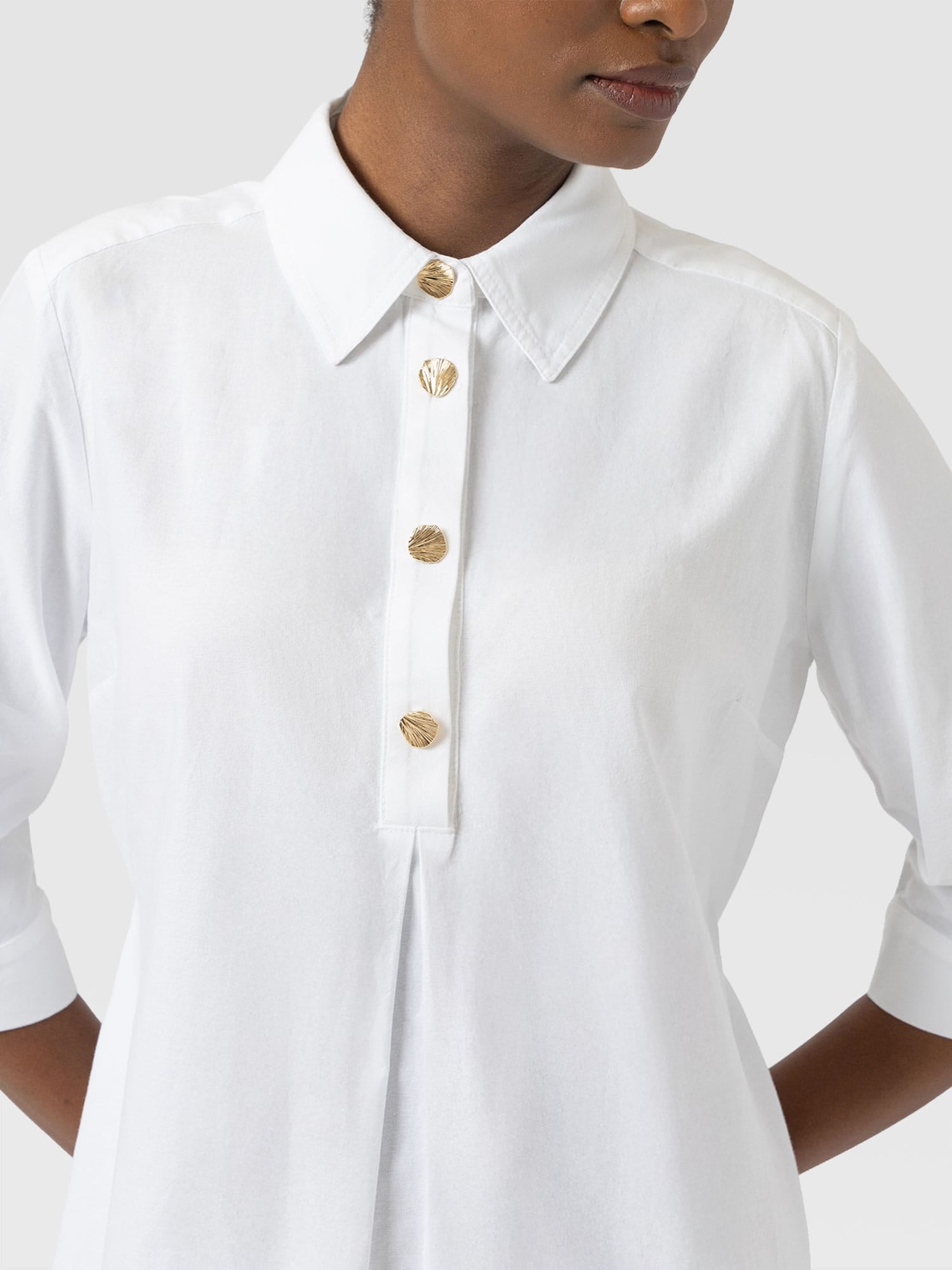 Stevie Shirt Dress - White - Women's Dresses | Saint + Sofia® USA