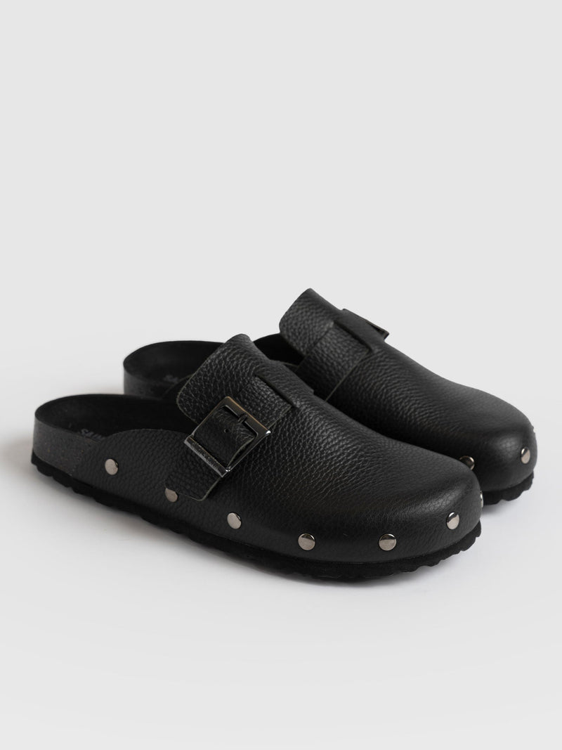 Buy Clog London Women's Black Mule Shoes for Women at Best Price