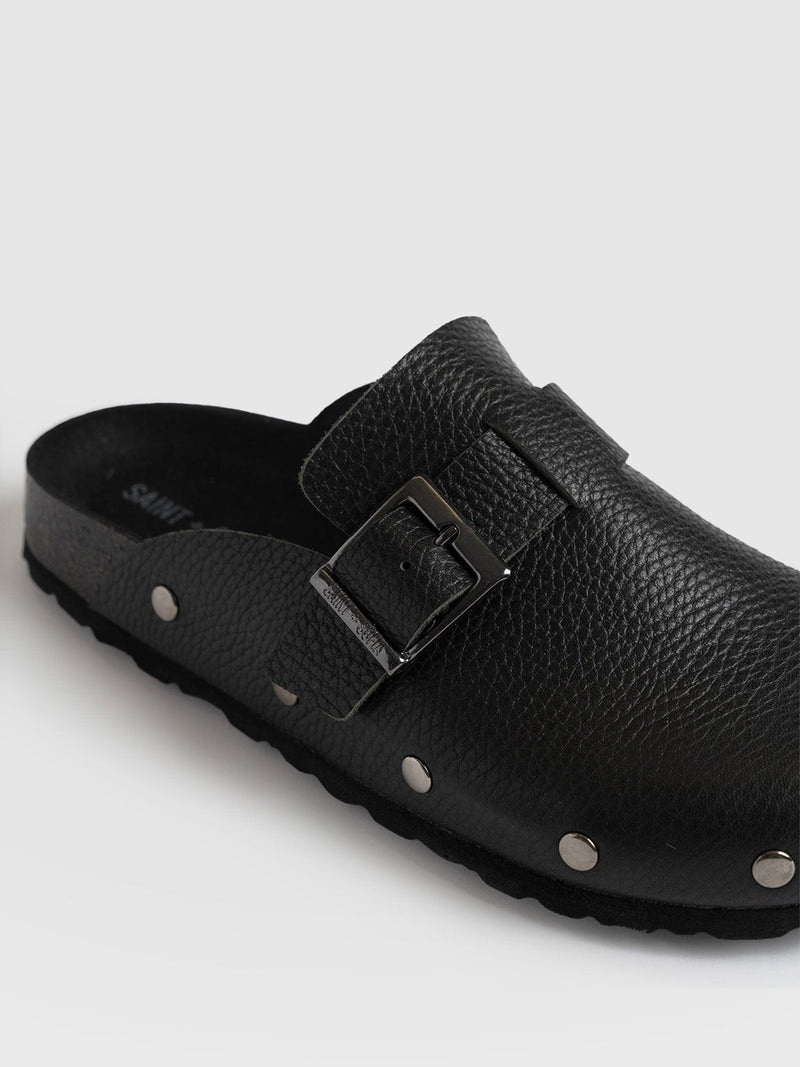 Studded Clogs Black - Women's Shoes | Saint + Sofia® USA