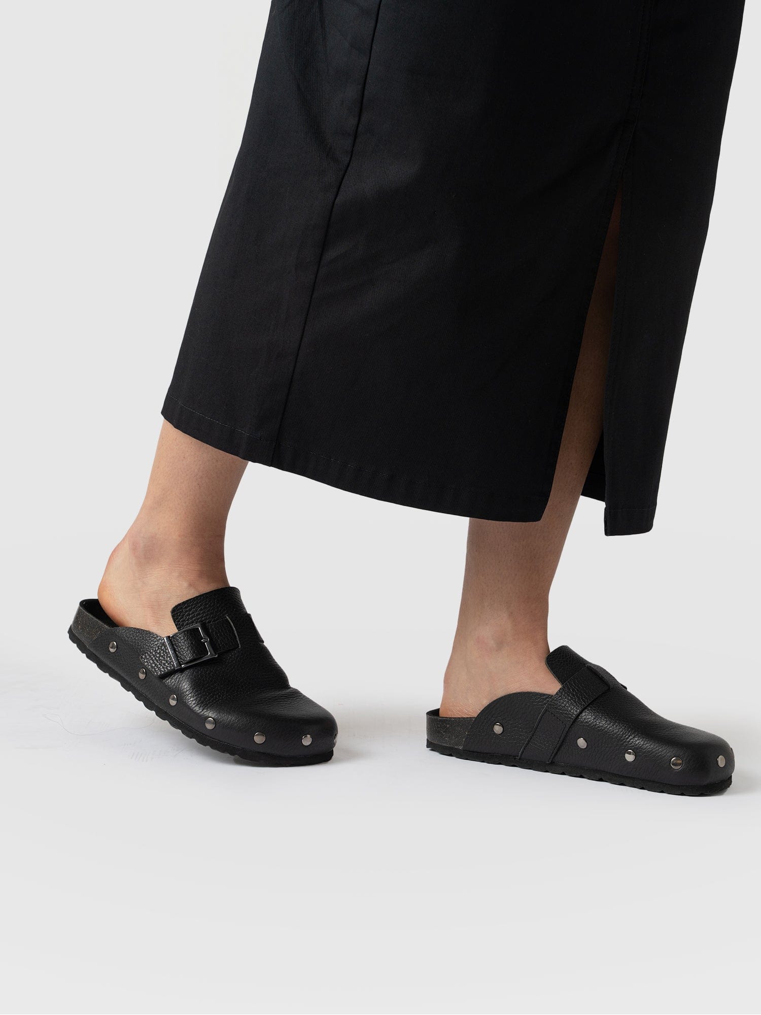 Studded Clogs Black - Women's Shoes | Saint + Sofia® USA