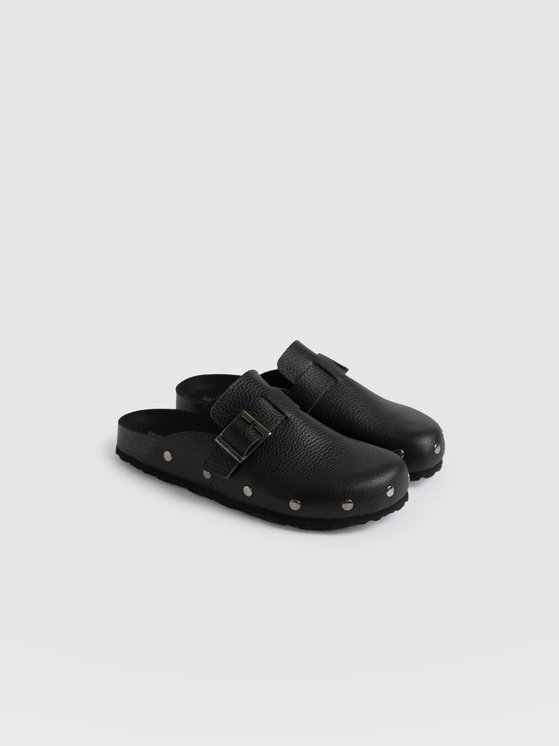 Studded Clogs Black - Women's Shoes | Saint + Sofia® USAA
