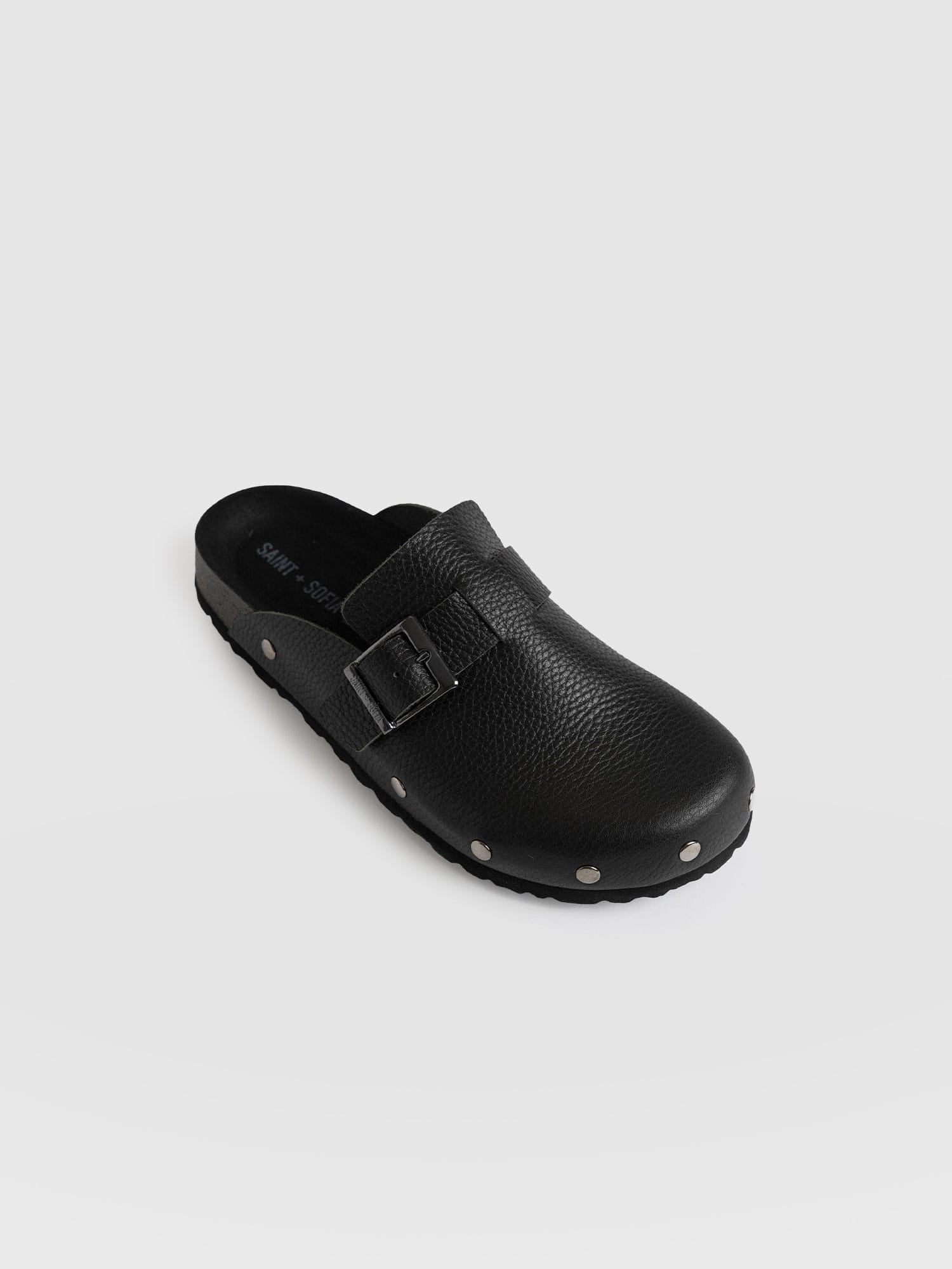 Studded Clogs Black - Women's Shoes | Saint + Sofia® USAA