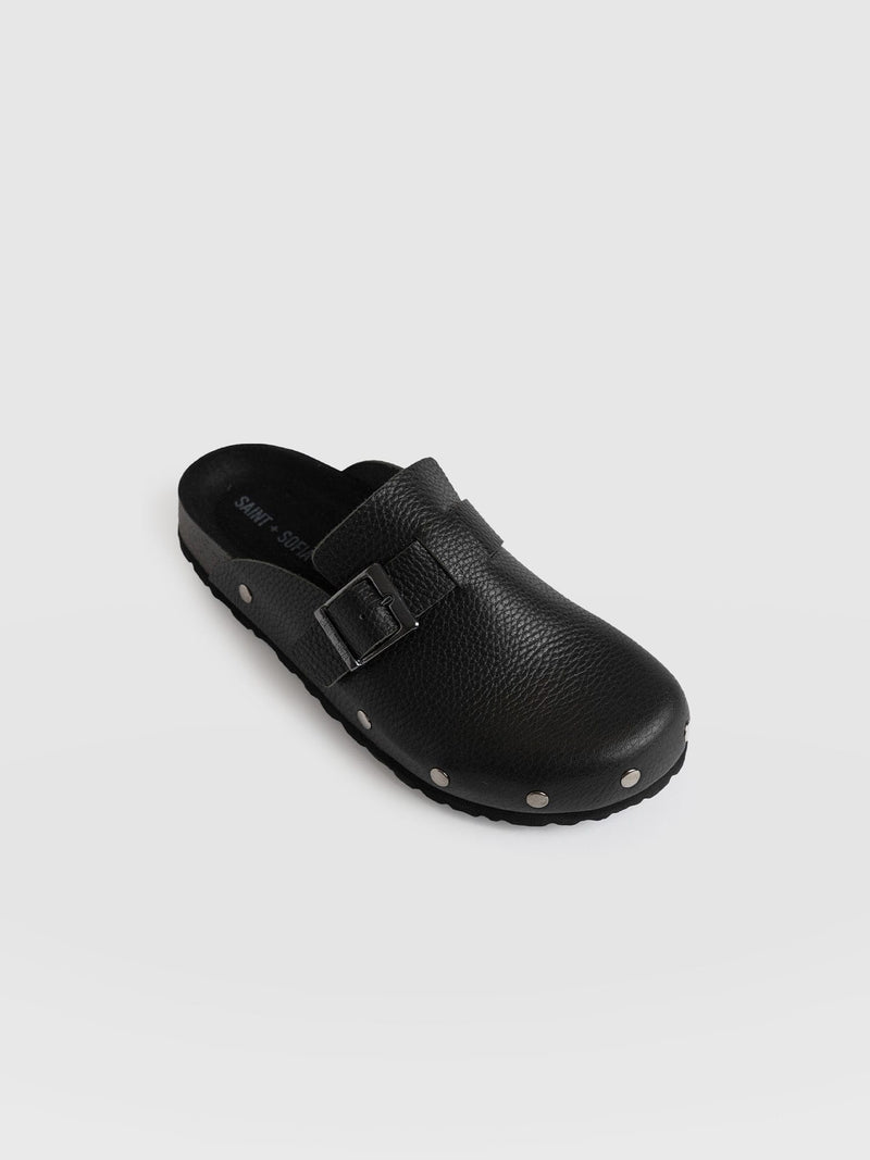 Studded Clogs Black - Women's Shoes | Saint + Sofia® USAA