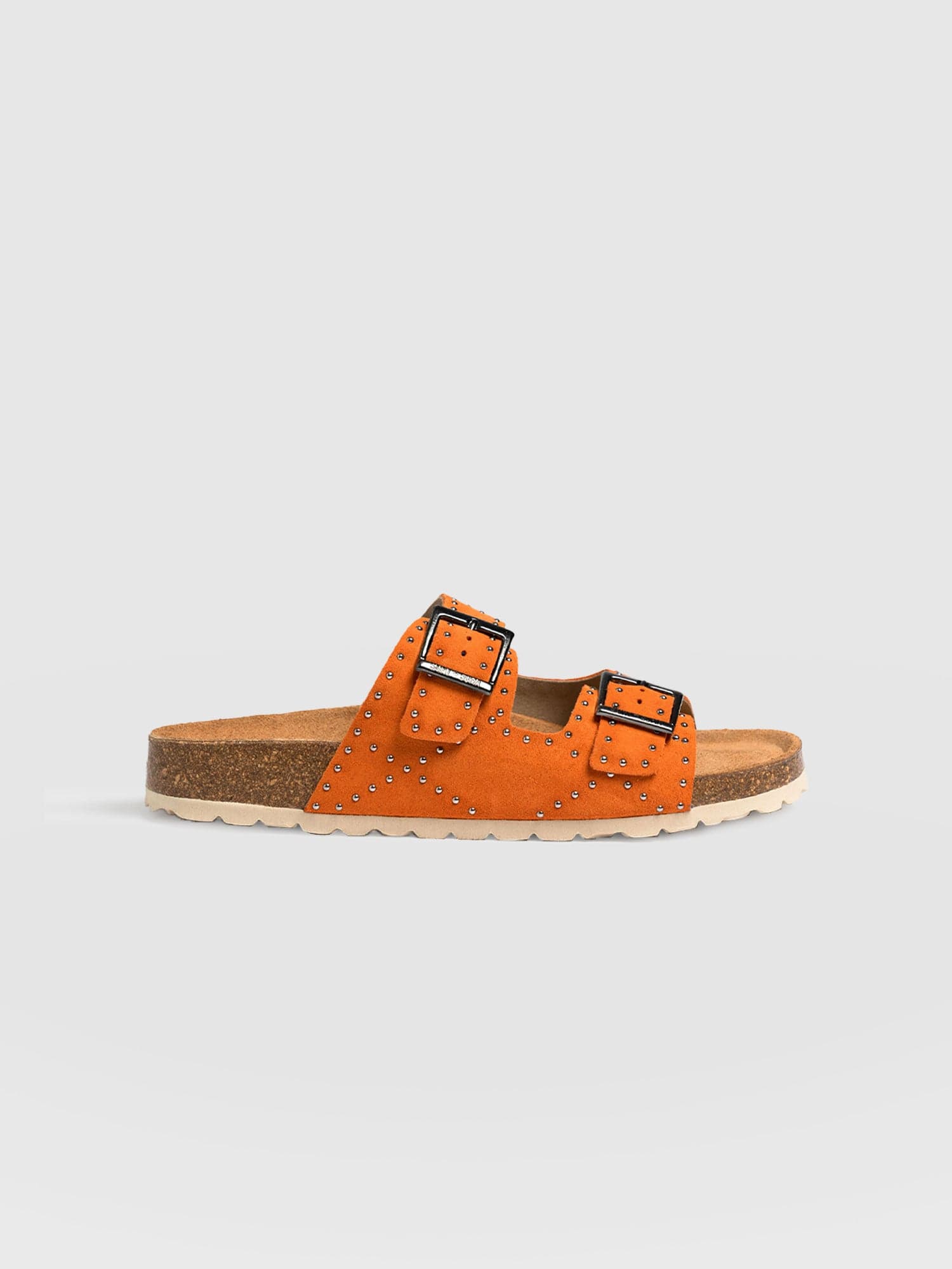 Studded Sutton Slides Orange - Women's Sandals | Saint + Sofia® USA