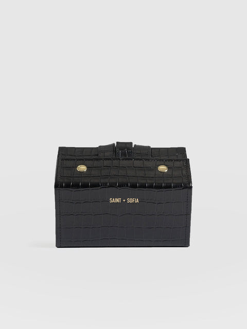 Sunglasses Multi Case Black Croc - Women's Travel Accessories | Saint + Sofia® US