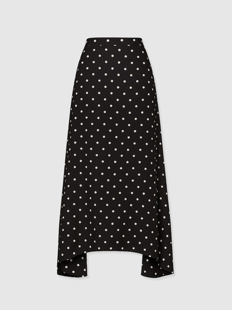 Sutton Skirt - Black Polka Dot - Women's Skirts | Saint + Sofia® USA