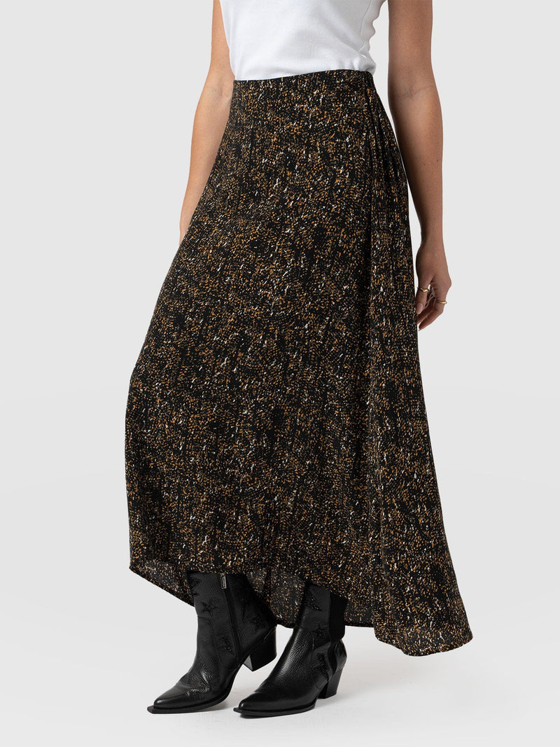 Sutton Skirt Ditsy Leopard - Women's Skirts | Saint + Sofia® US