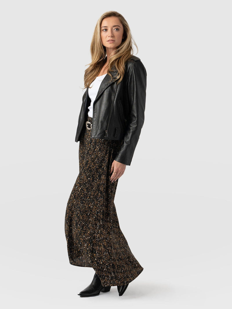 Sutton Skirt Ditsy Leopard - Women's Skirts | Saint + Sofia® US