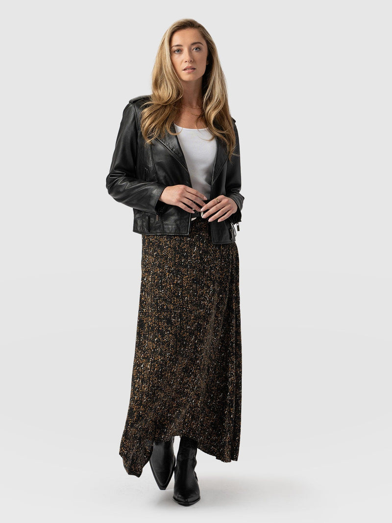 Sutton Skirt Ditsy Leopard - Women's Skirts | Saint + Sofia® US