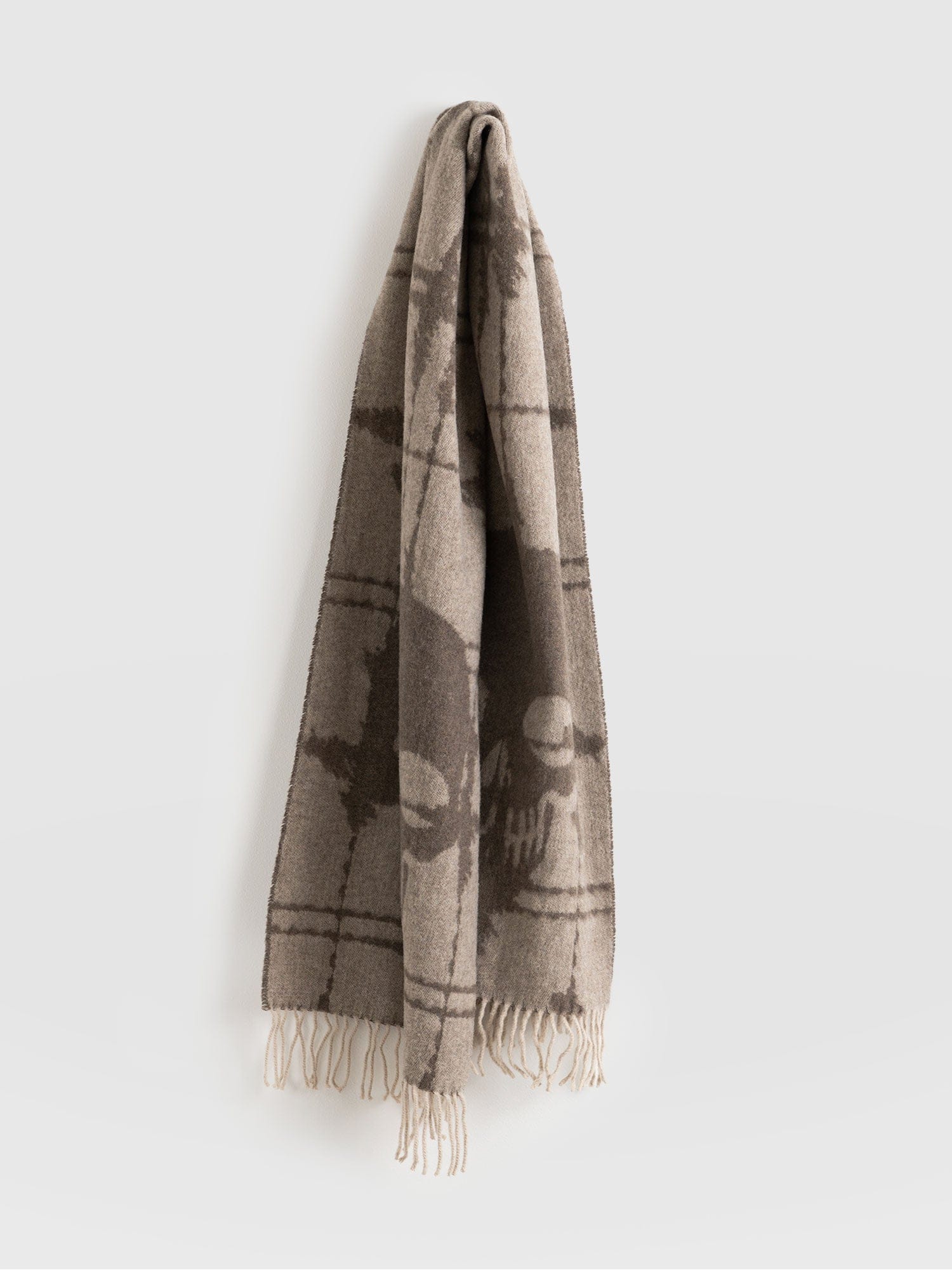 Sutton Skull Scarf Beige - Women's Scarf | Saint + Sofia® USA