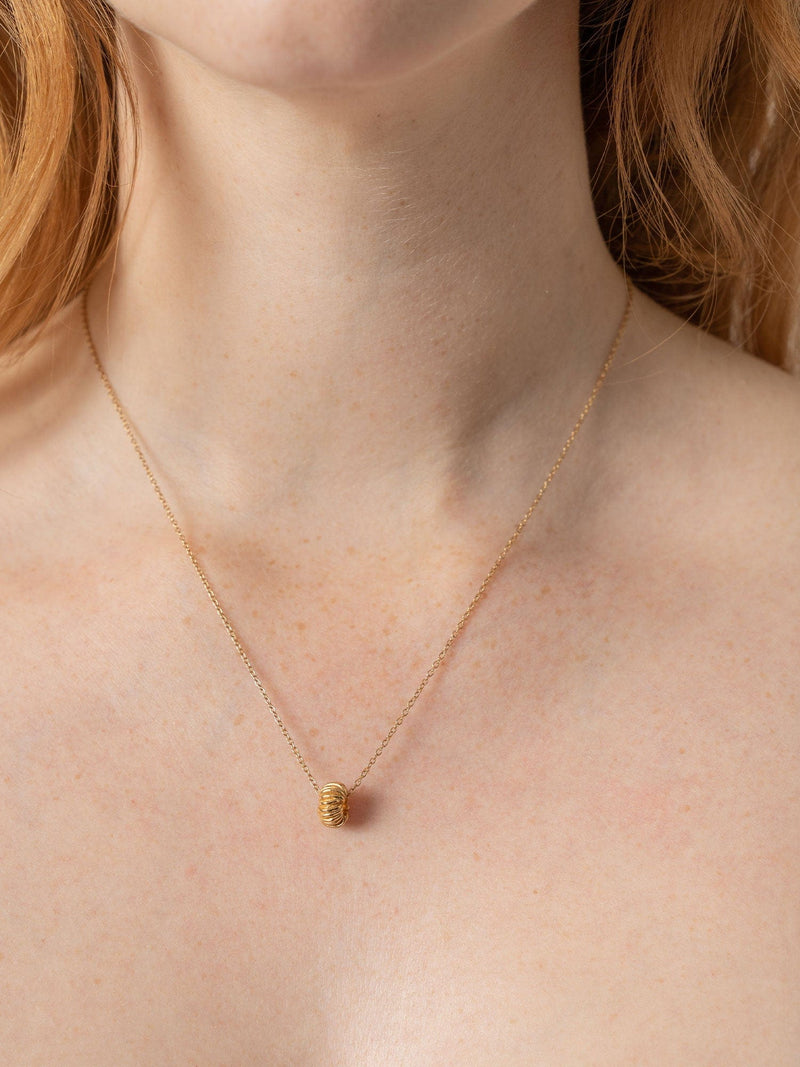 Swirl Charm Necklace Gold - Women's Jewellery | Saint + Sofia® USA