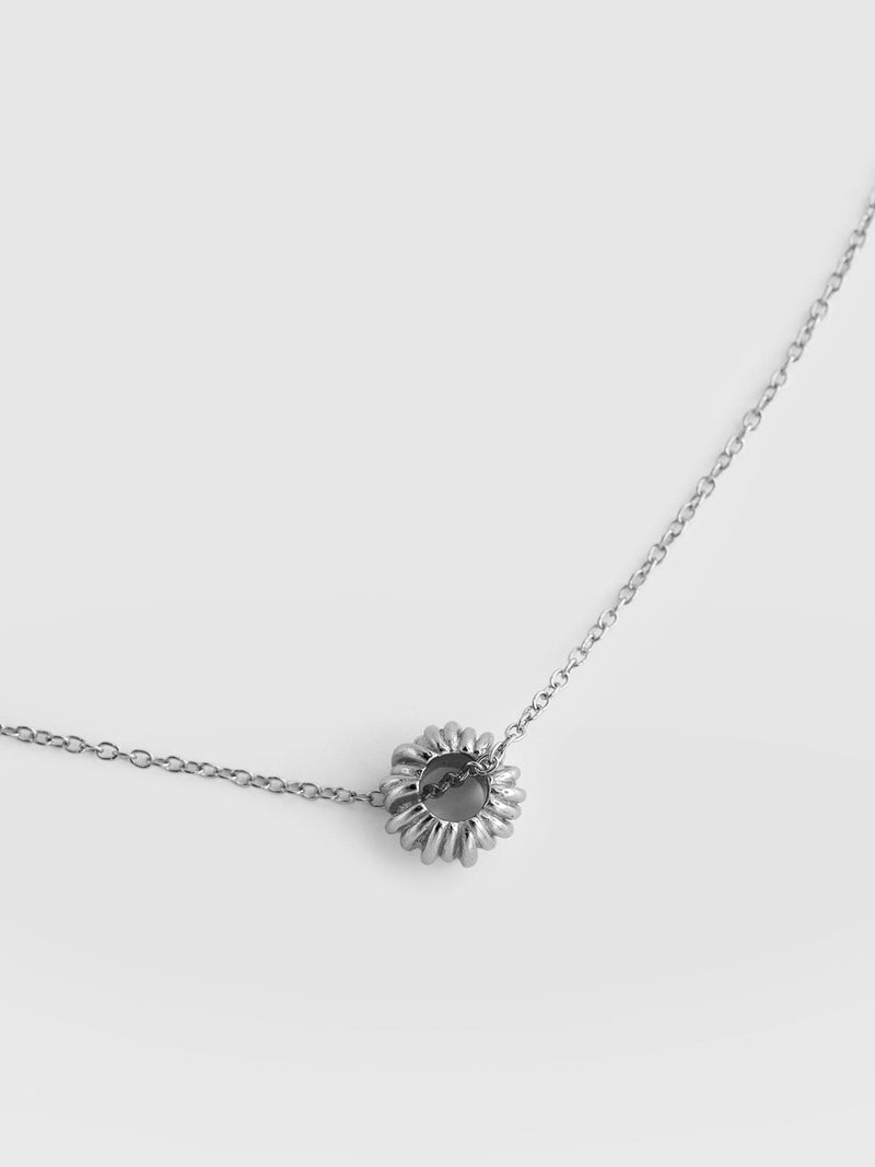 Swirl Charm Necklace Silver - Women's Jewellery | Saint + Sofia® USA