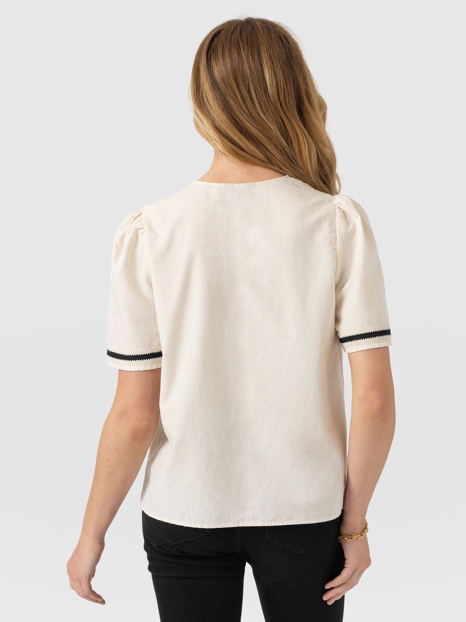 Tabitha Blouse - Cream - Women's Blouses | Saint + Sofia® USA
