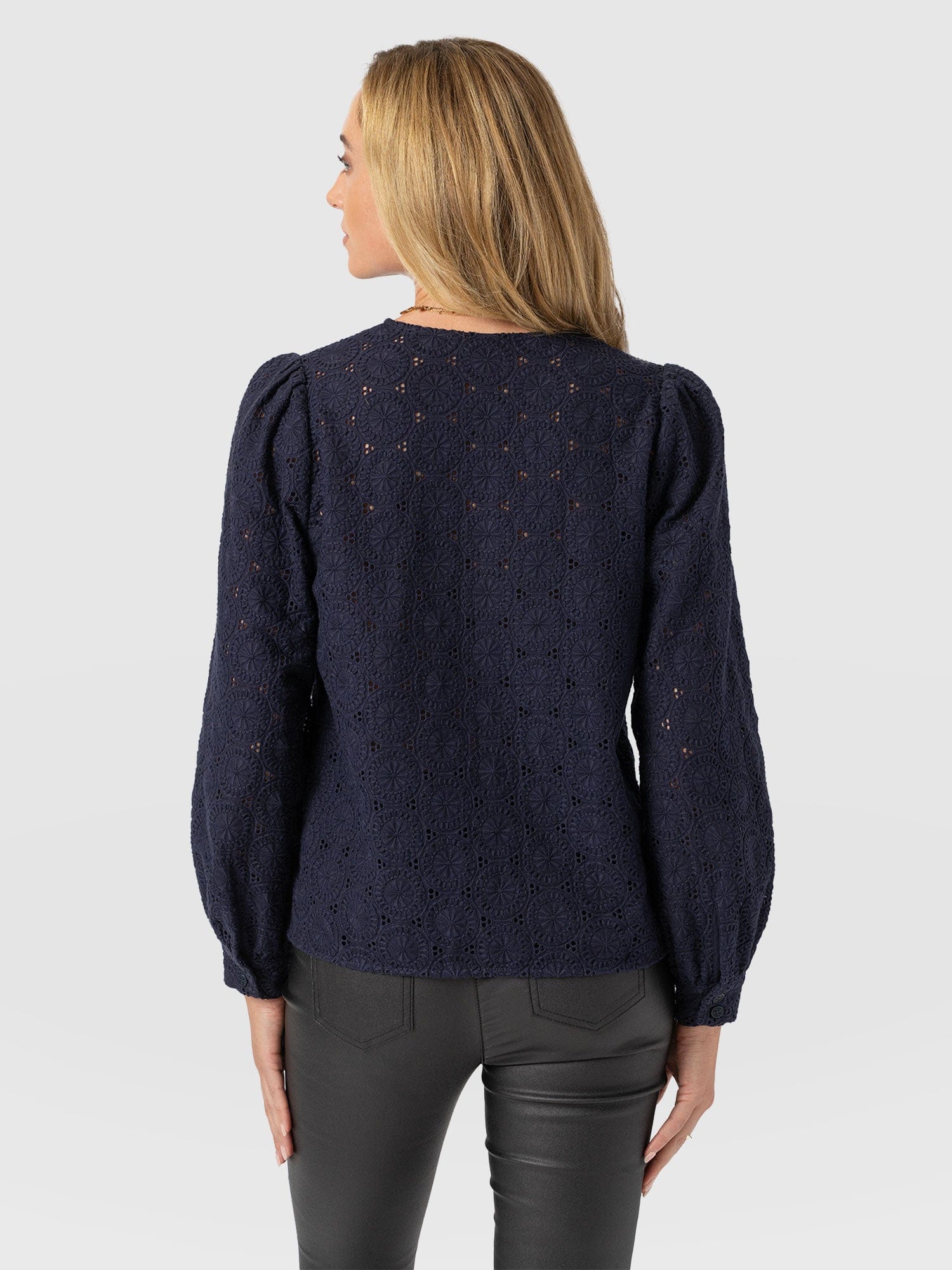 Tabitha Blouse - Navy - Women's Blouses | Saint + Sofia® USA