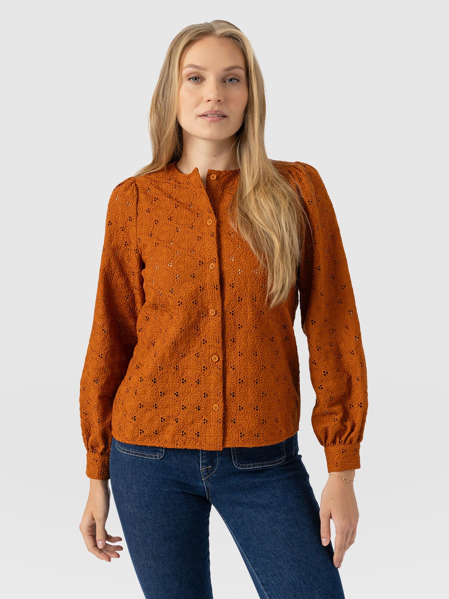 Tabitha Blouse Tan - Women's Blouses | Saint + Sofia® US