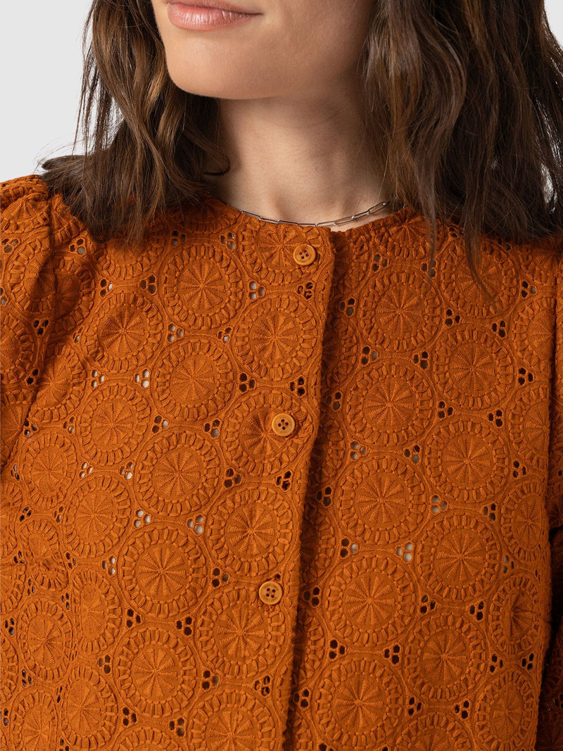 Tabitha Blouse Tan - Women's Blouses | Saint + Sofia® US