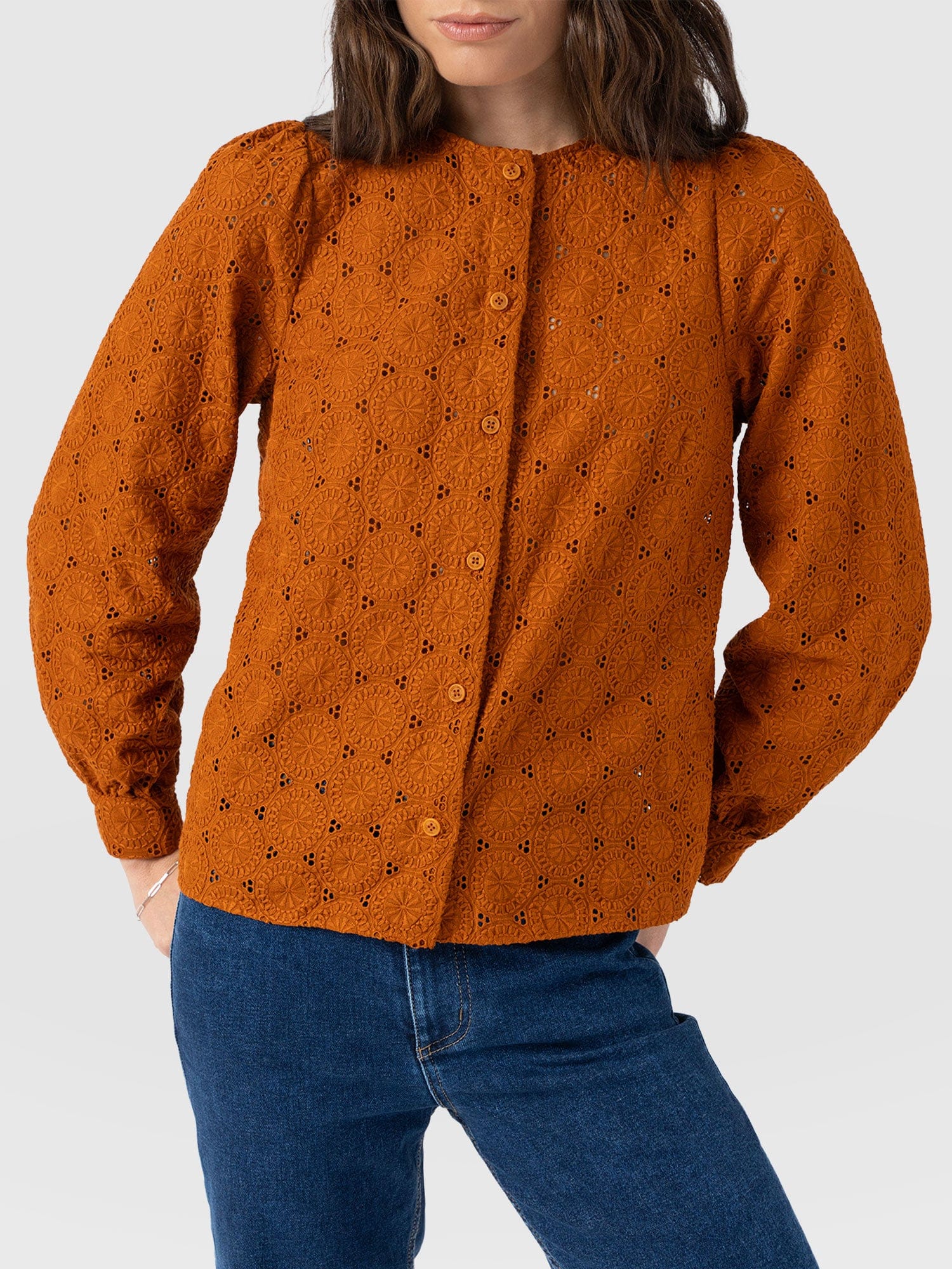 Tabitha Blouse Tan - Women's Blouses | Saint + Sofia® US