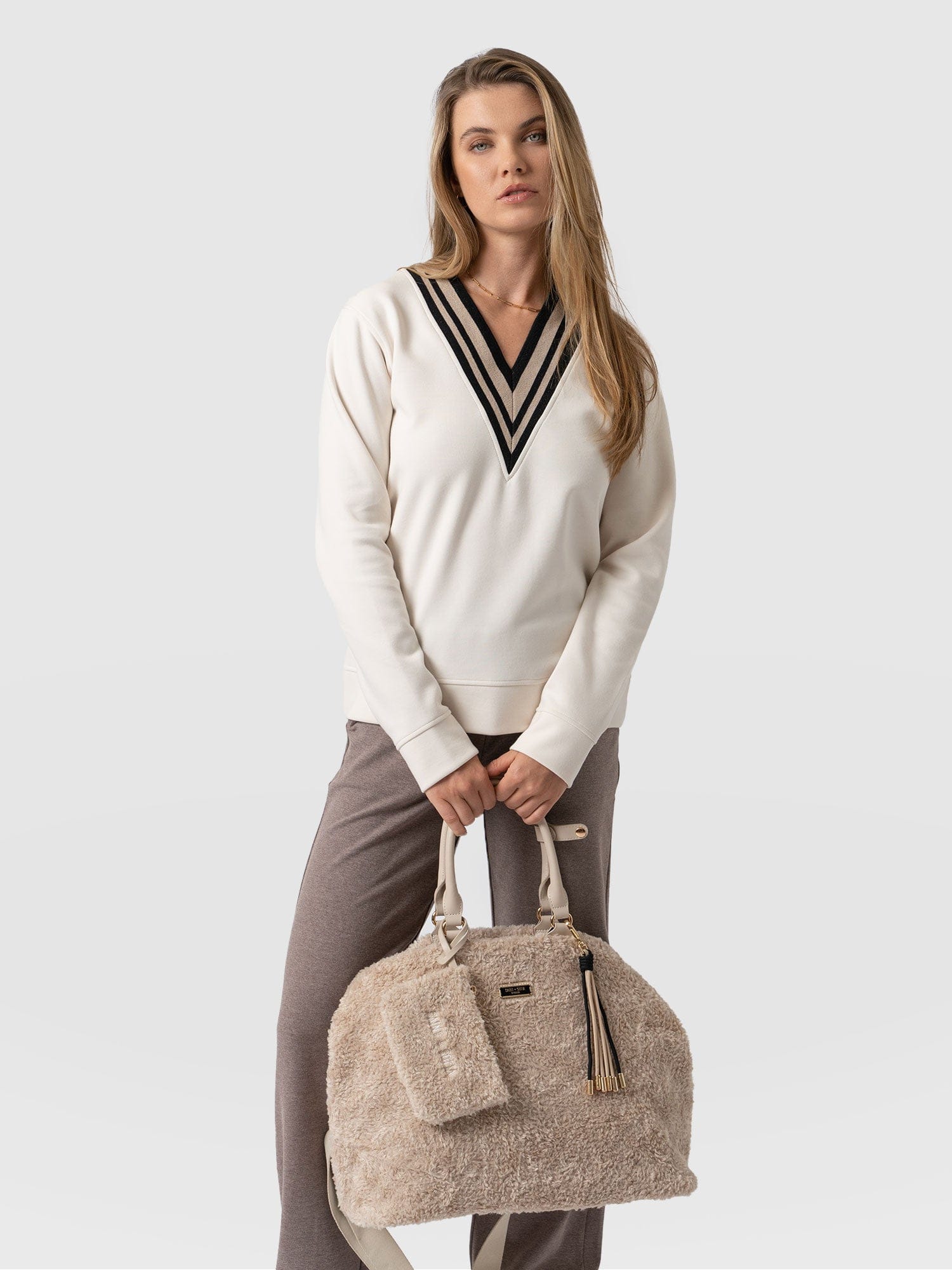 Teddy Selene Shopper Bag Beige - Women's Bags | Saint + Sofia® USA