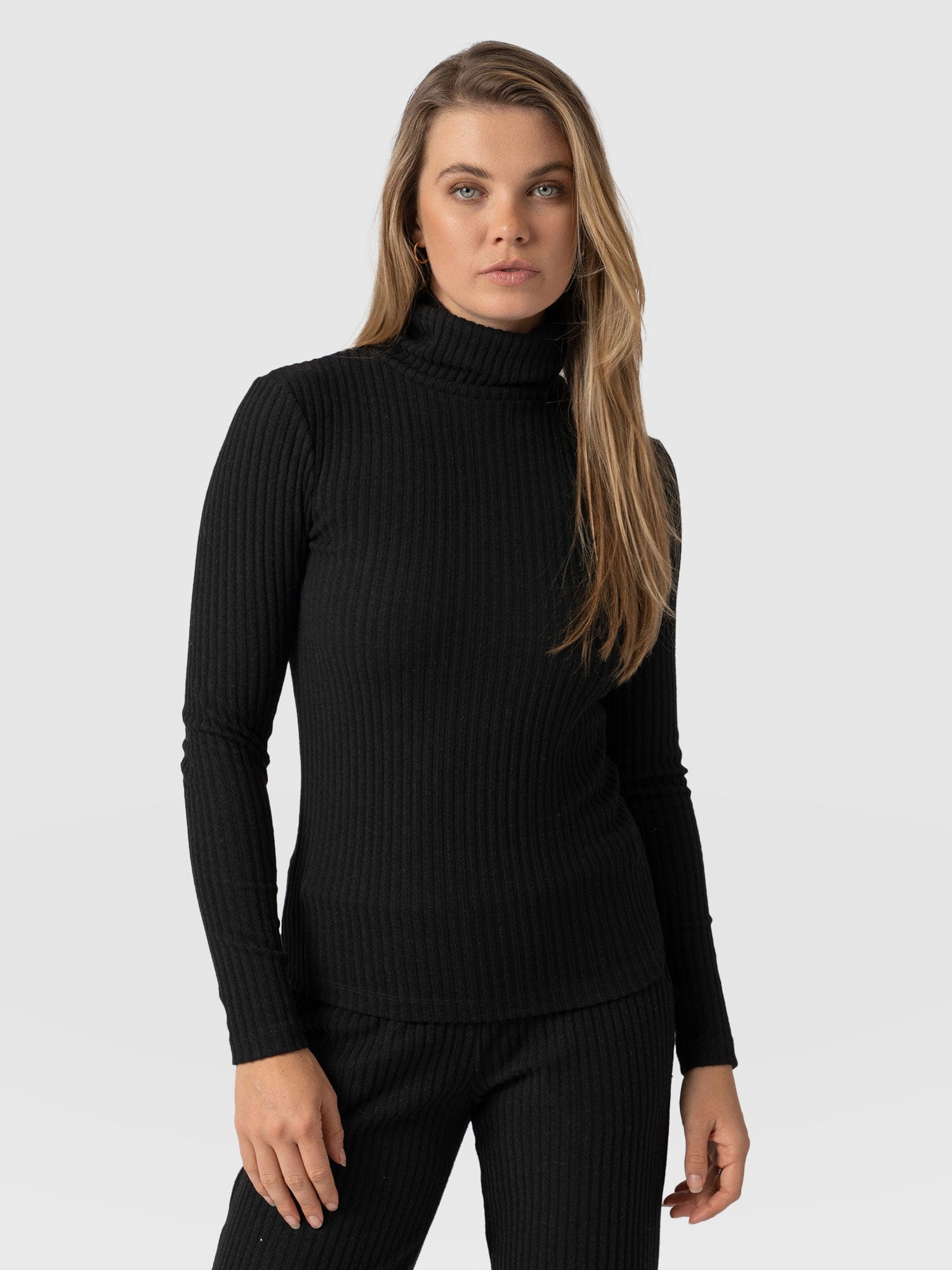 Tempest Turtle Neck Black - Women's Tops | Saint + Sofia® USA