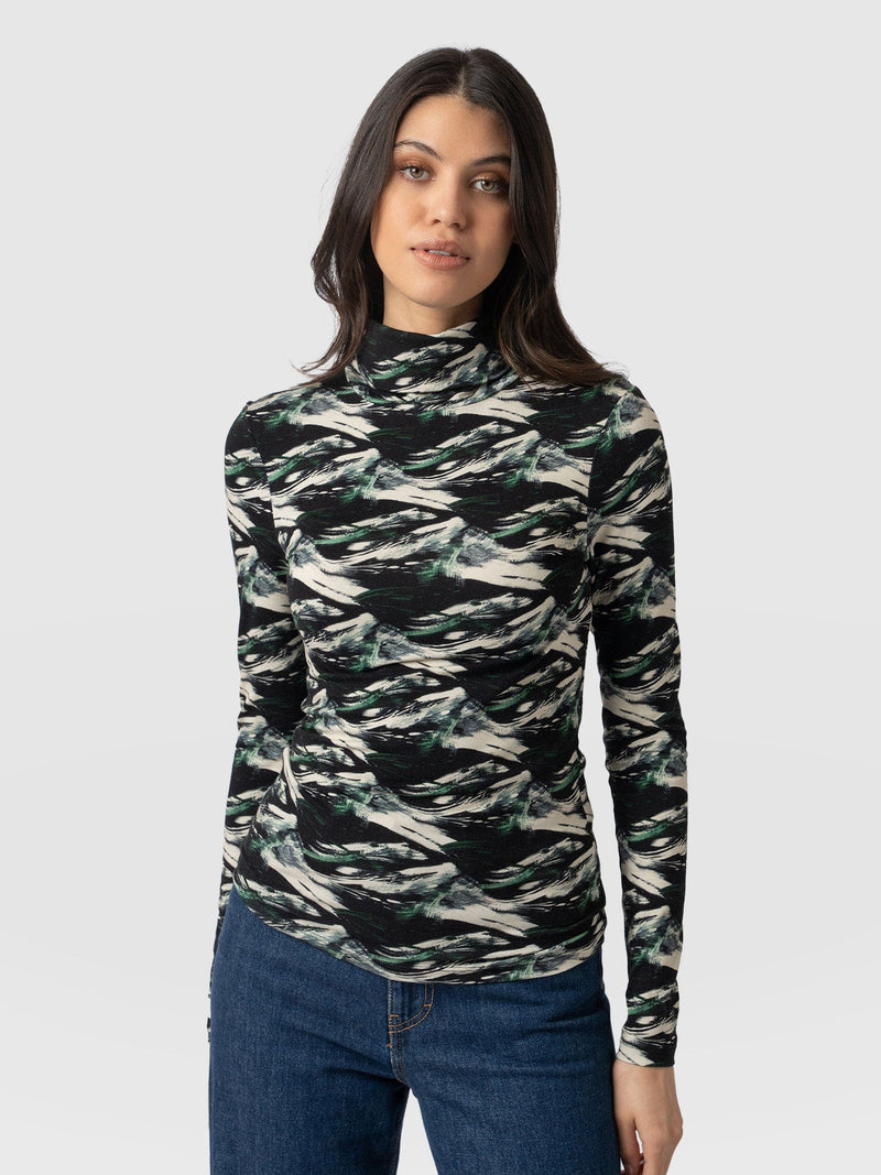 Tempest Turtle Neck Regent Swirl - Women's Tops | Saint + Sofia® USA