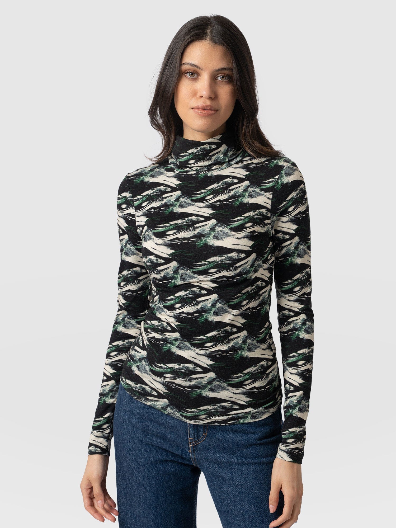 Tempest Turtle Neck Regent Swirl - Women's Tops | Saint + Sofia® USA