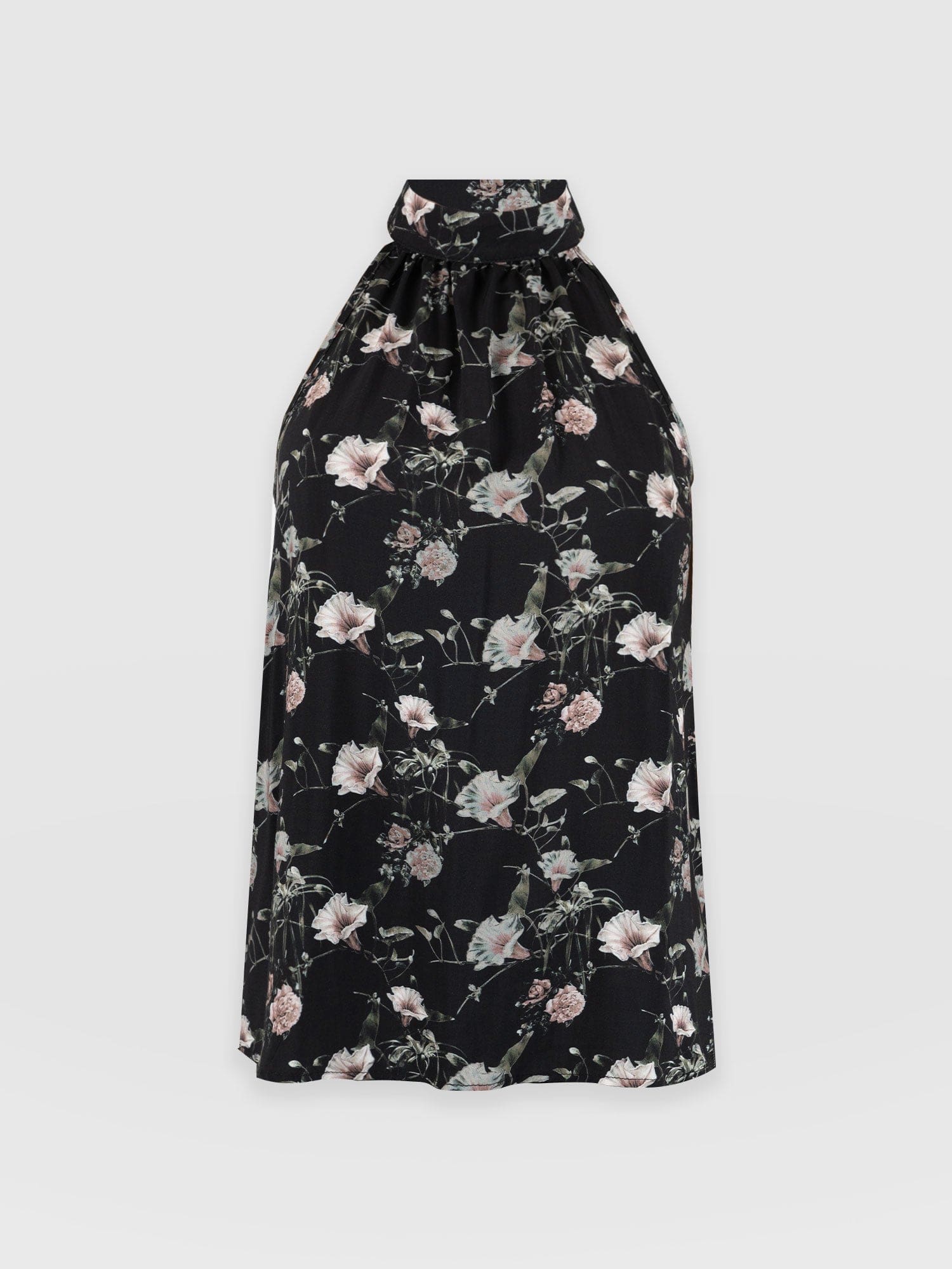 Tilda Halter Neck Top - Gothic Floral