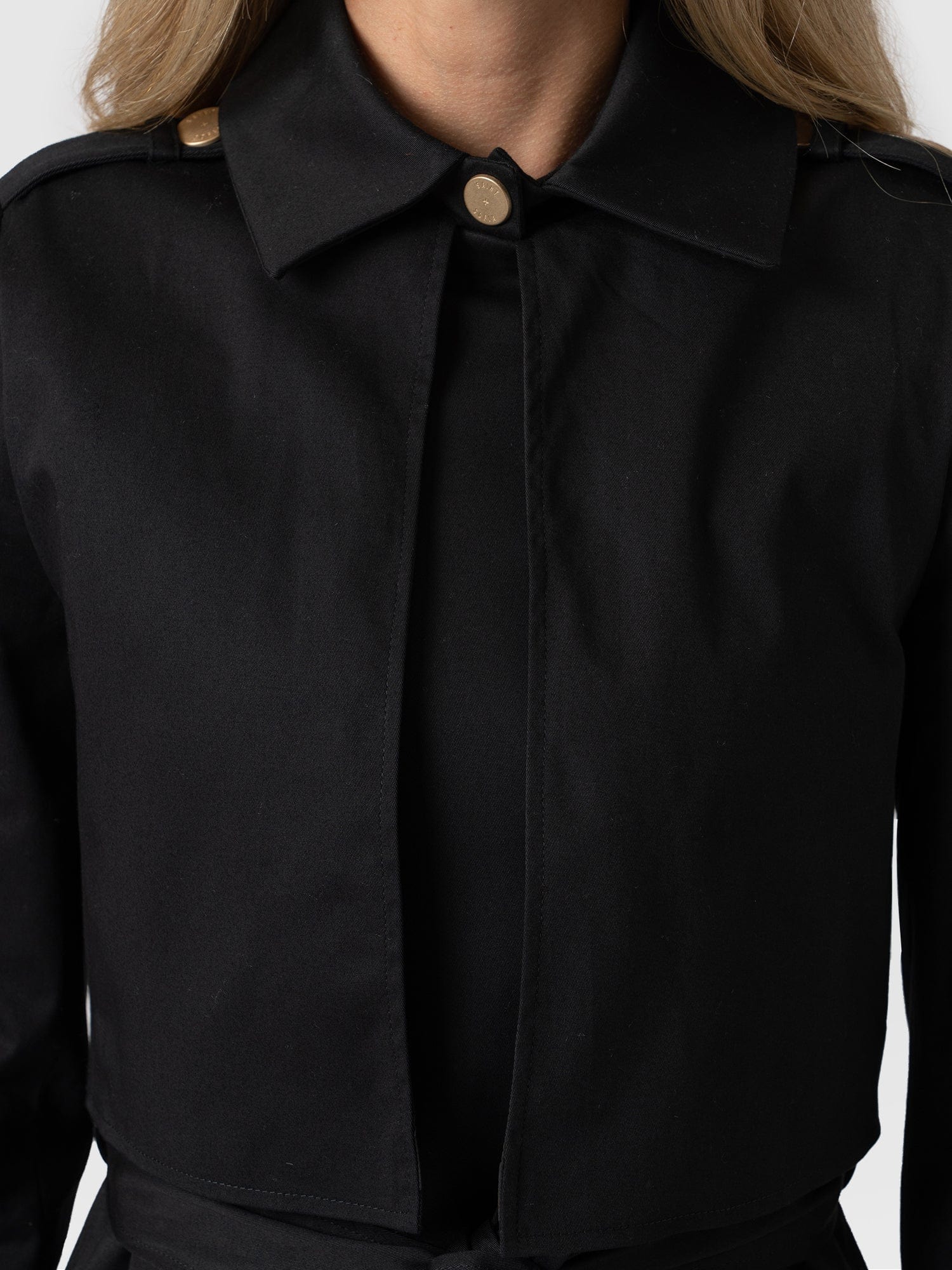 Trench Coat Black - Women's Overcoats | Saint and Sofia® USA