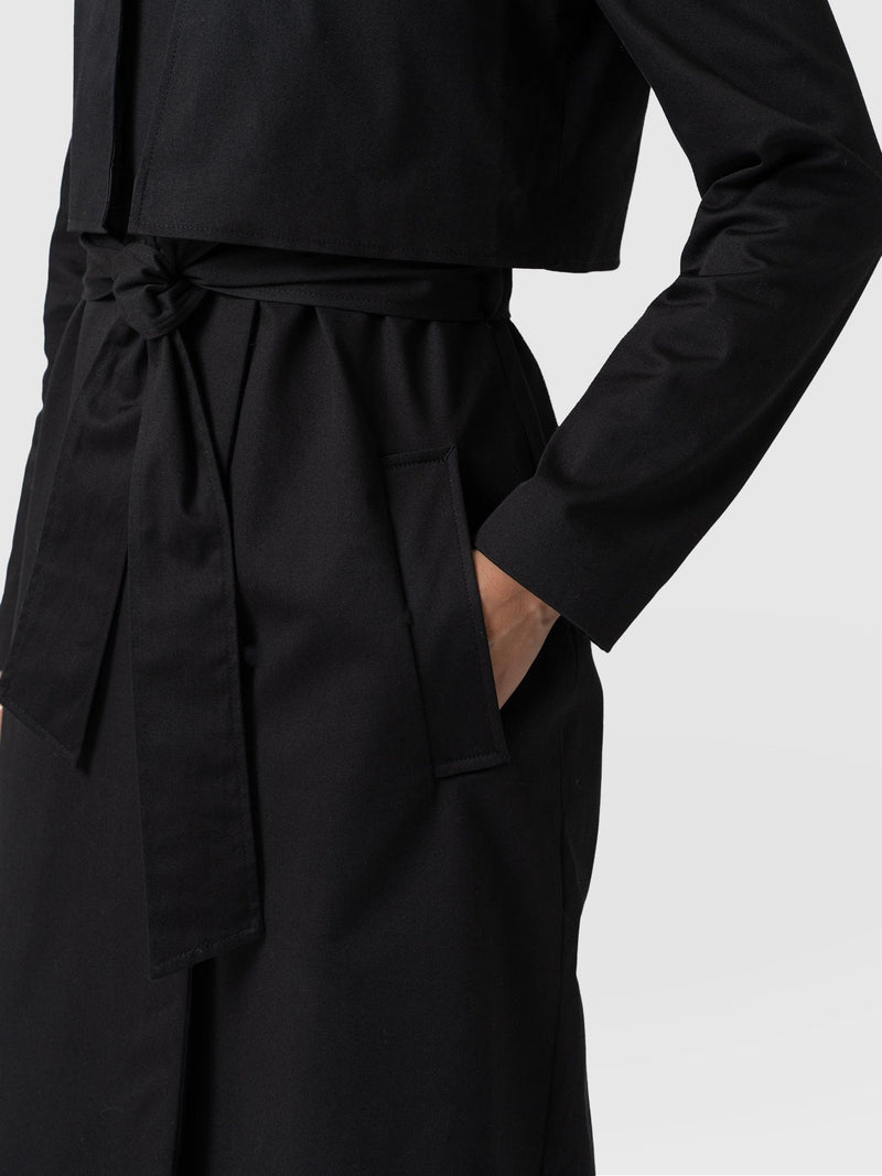 Trench Coat Black - Women's Overcoats | Saint + Sofia® USA