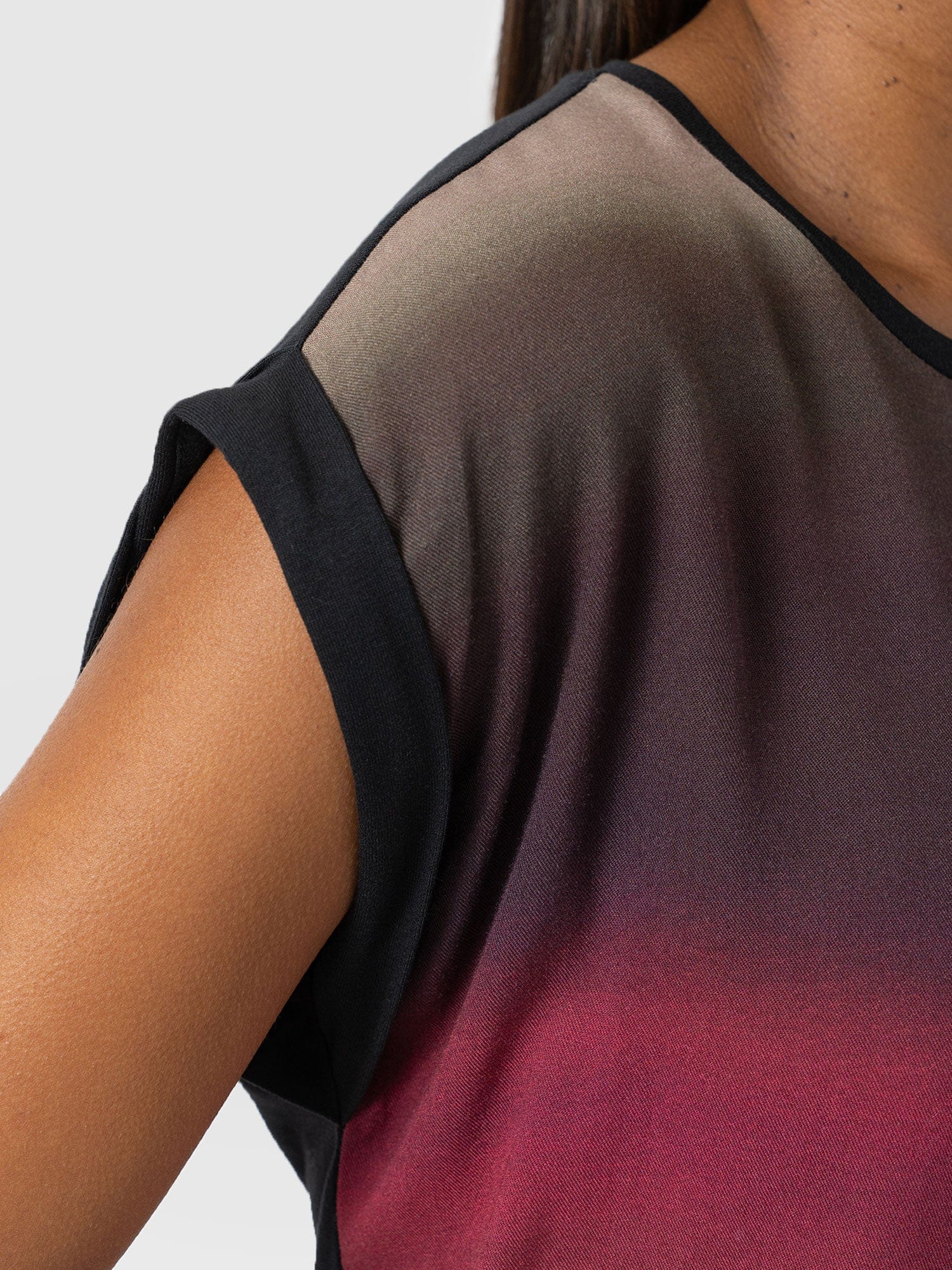 Turn Up Contrast Tee - Purple Gradient - Women's T-shirts | Saint + Sofia® USA