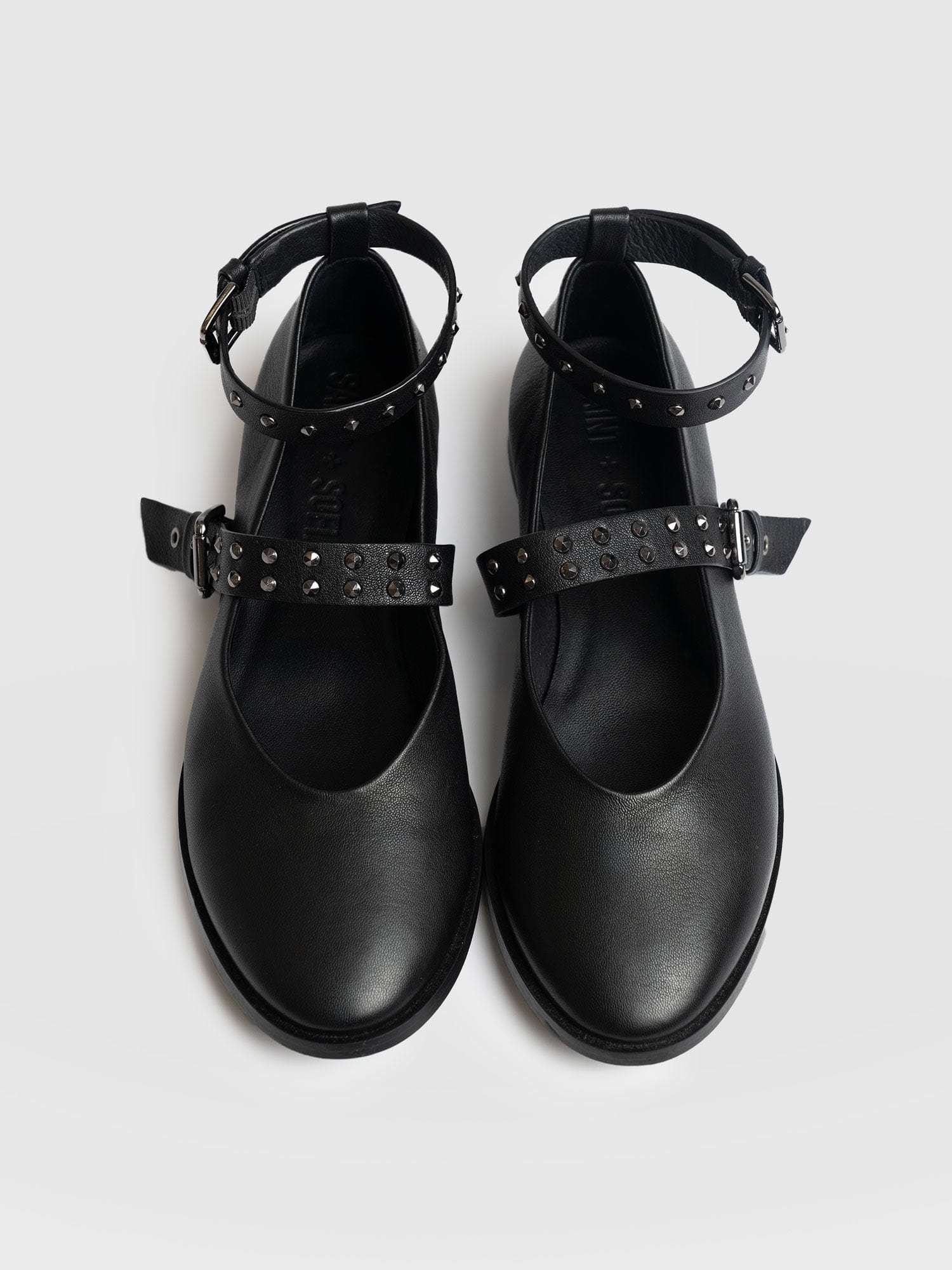 Vega Studded Ballerina Flats - Black - Women's Shoes | Saint + Sofia? USA