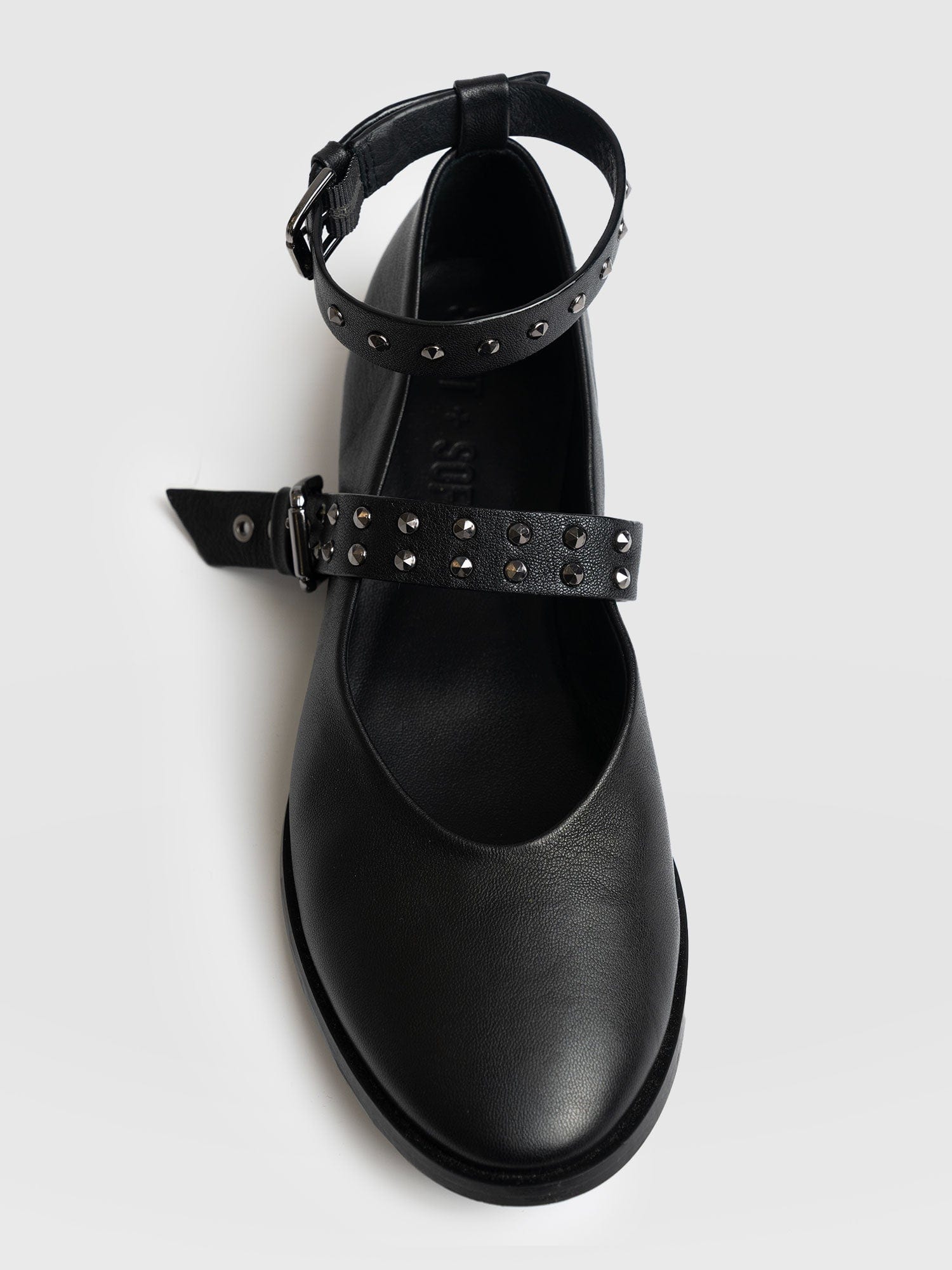 Vega Studded Ballerina Flats - Black - Women's Shoes | Saint + Sofia? USA