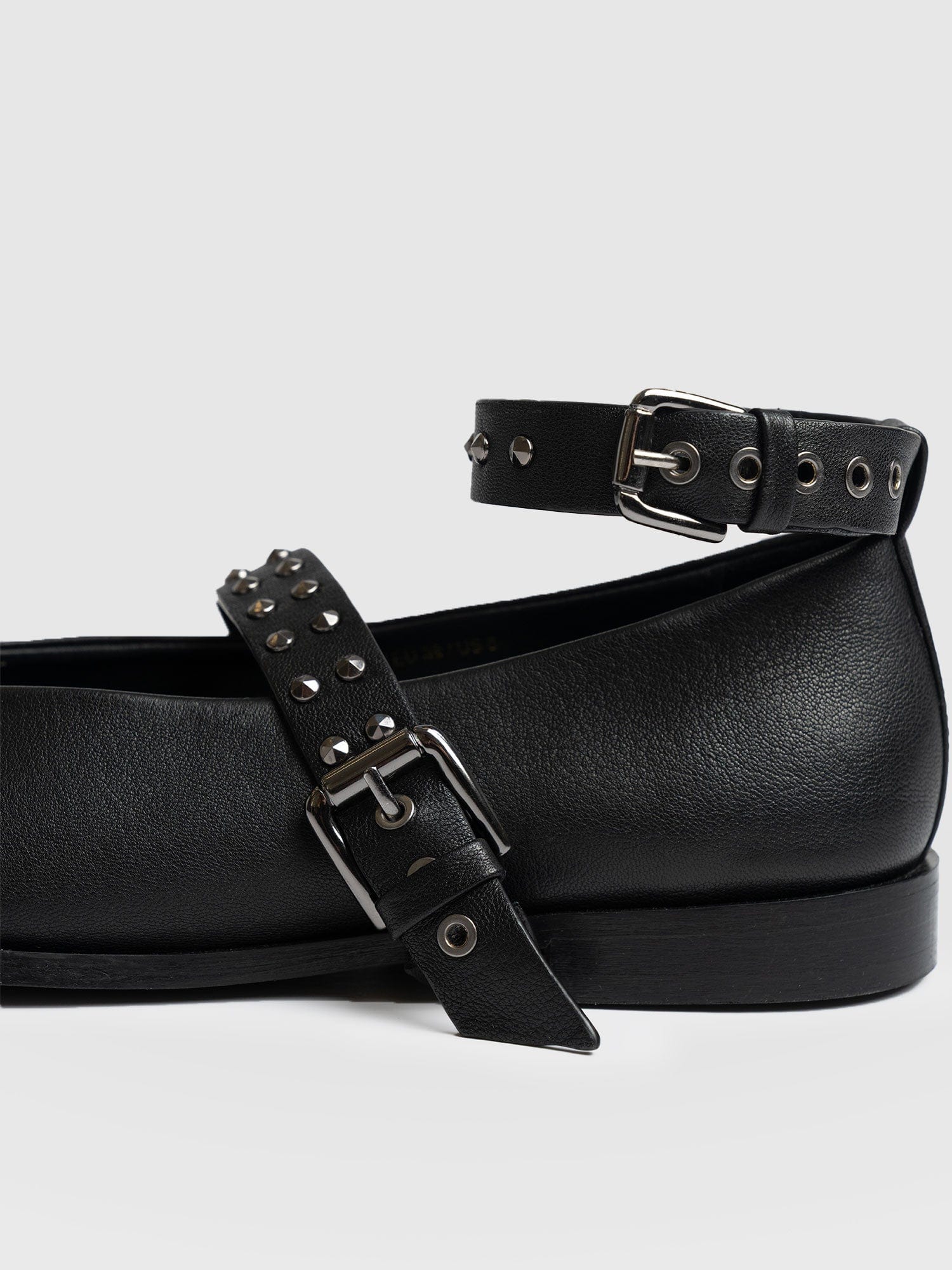 Vega Studded Ballerina Flats - Black - Women's Shoes | Saint + Sofia? USA