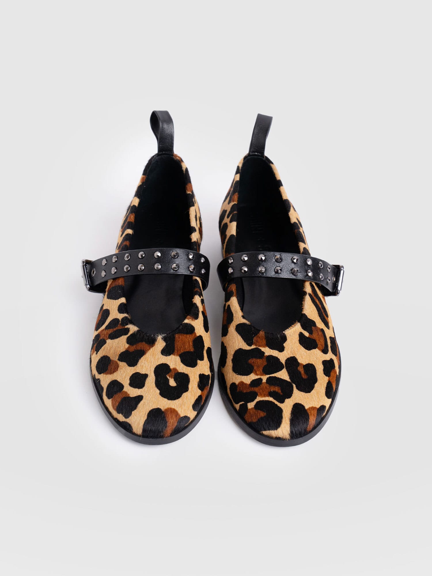 Vega Studded Ballerina Flats - Leopard - Women's Shoes | Saint + Sofia? USA