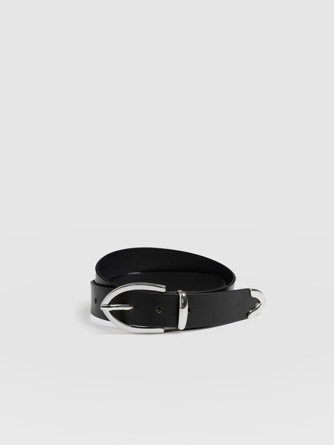 Victory Belt - Black/Silver - Women's Accessories | Saint and Sofia® USA