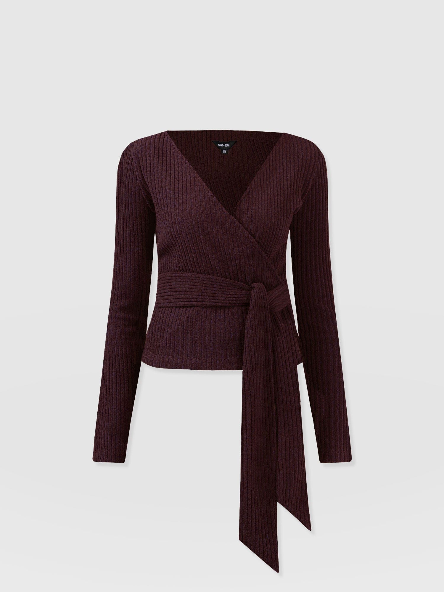 Victory Rib Top Burgundy - Women's Tops | Saint + Sofia® US