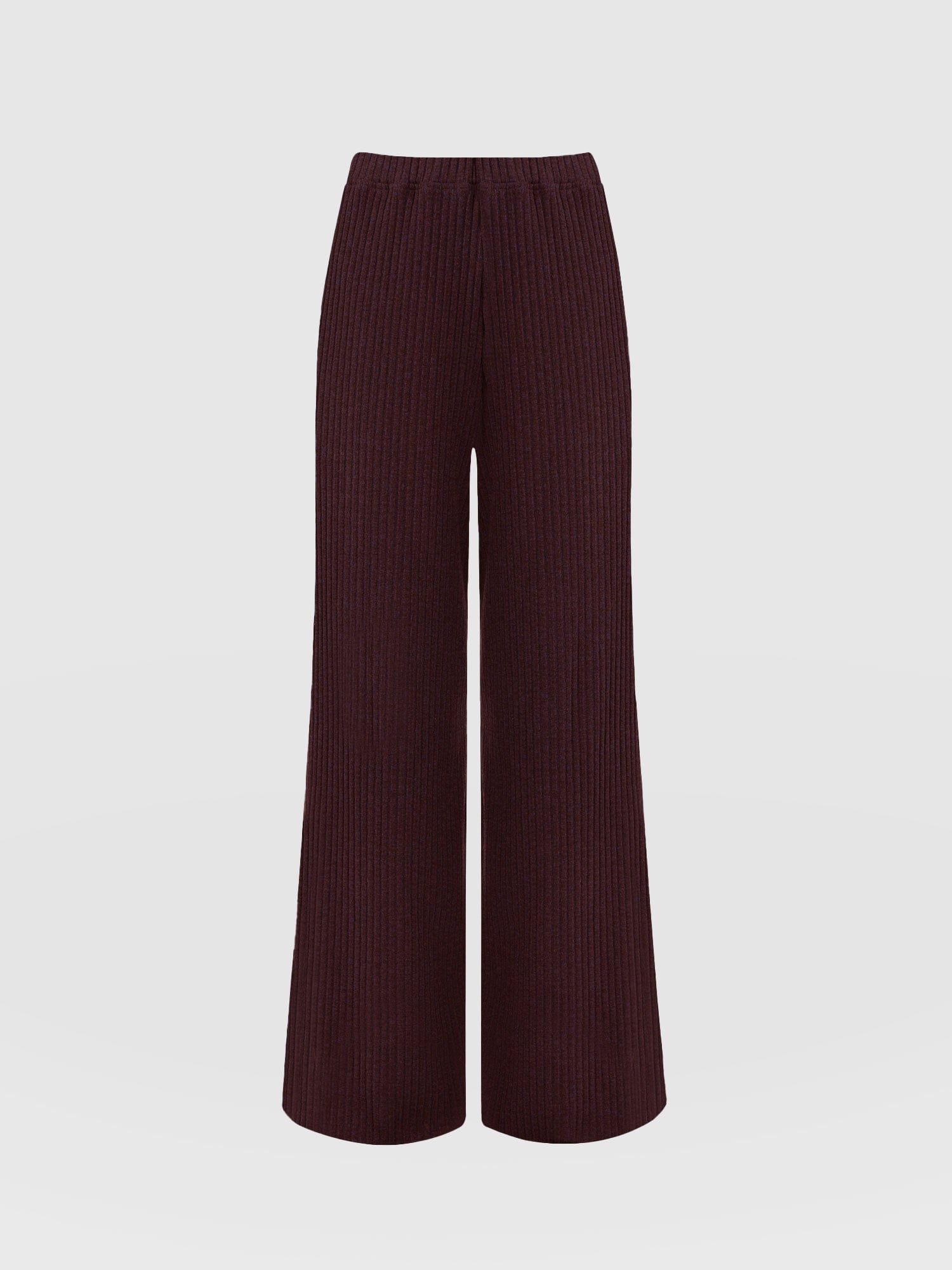 Victory Rib Wide Leg Pant Burgundy - Women's Pants | Saint + Sofia® US