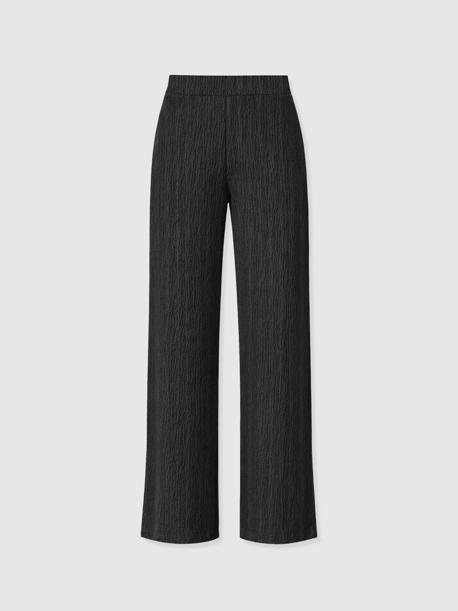 Victory Straight Leg Pant - Black Textured - Women's Pants | Saint + Sofia® USA