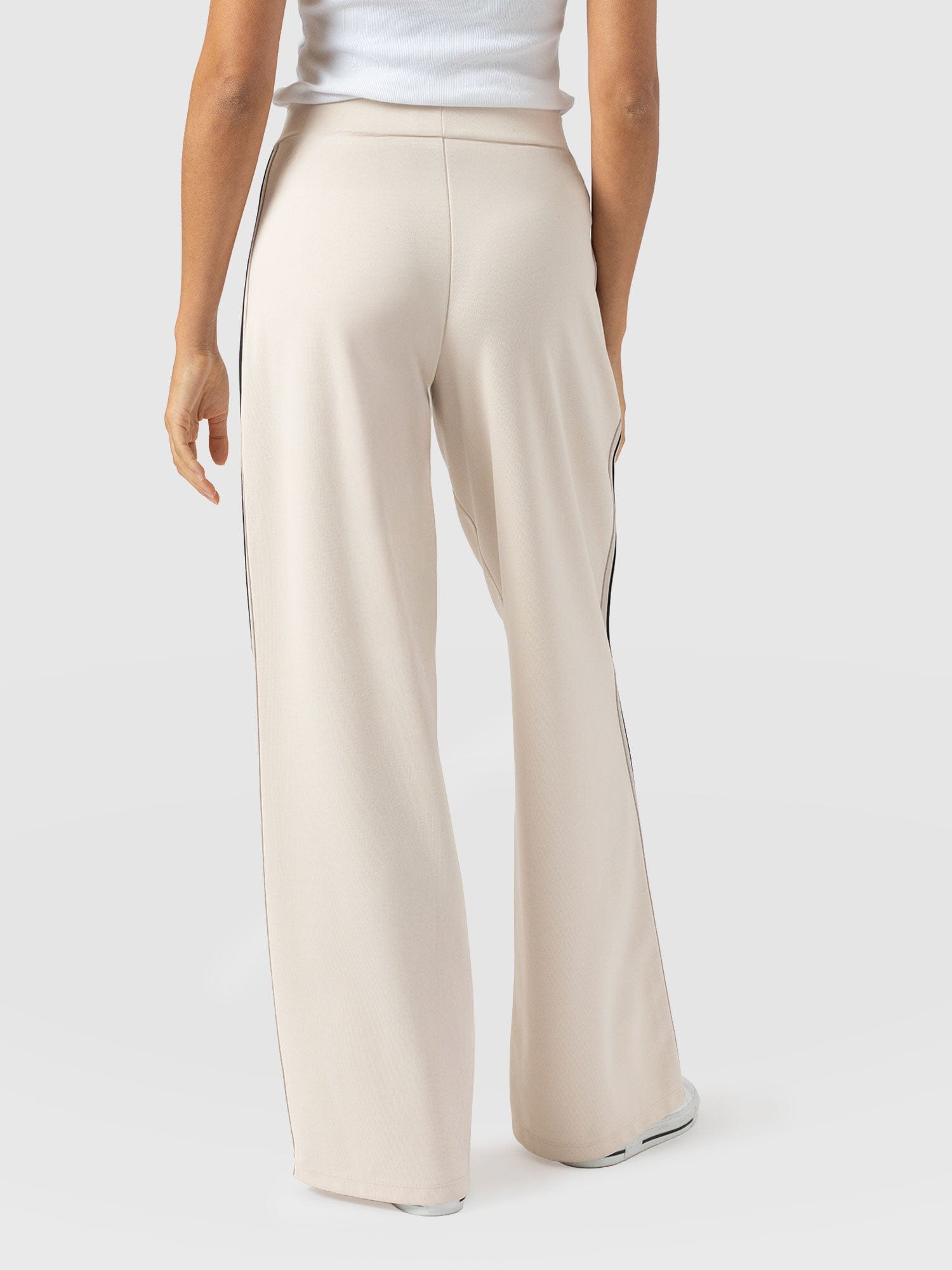 Victory Straight Leg Pant - Cream - Black Stripe - Women's Pants | Saint + Sofia® USA