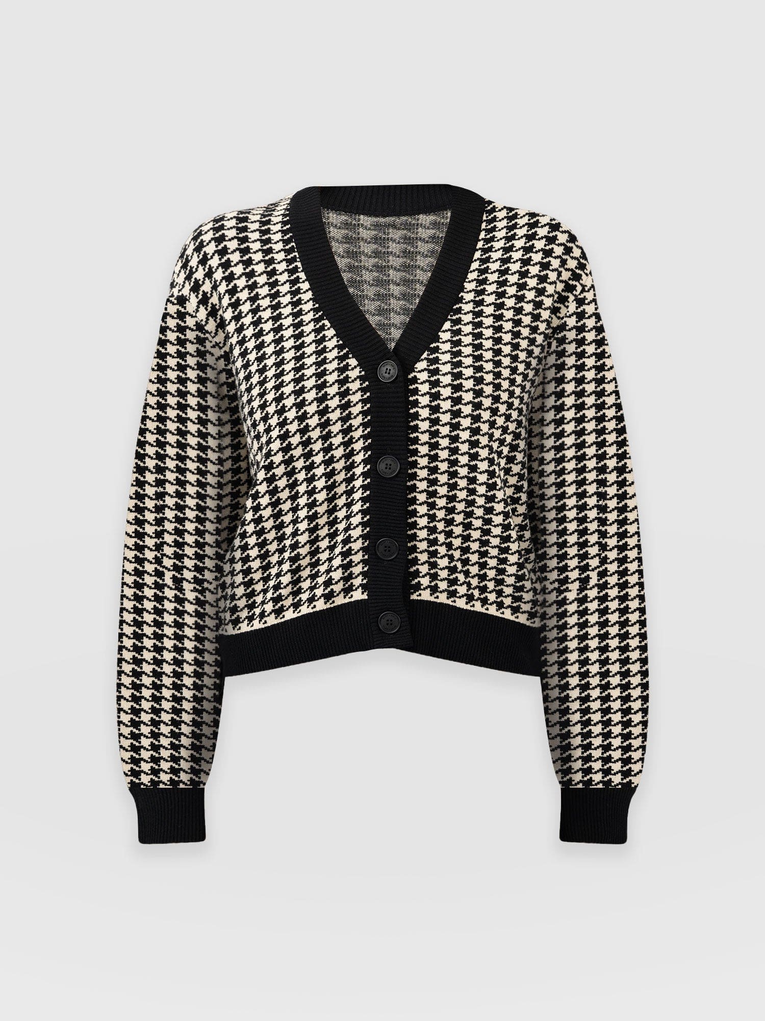 Soho Crop Cardigan Black - Women's Cardigans | Saint + Sofia® USA