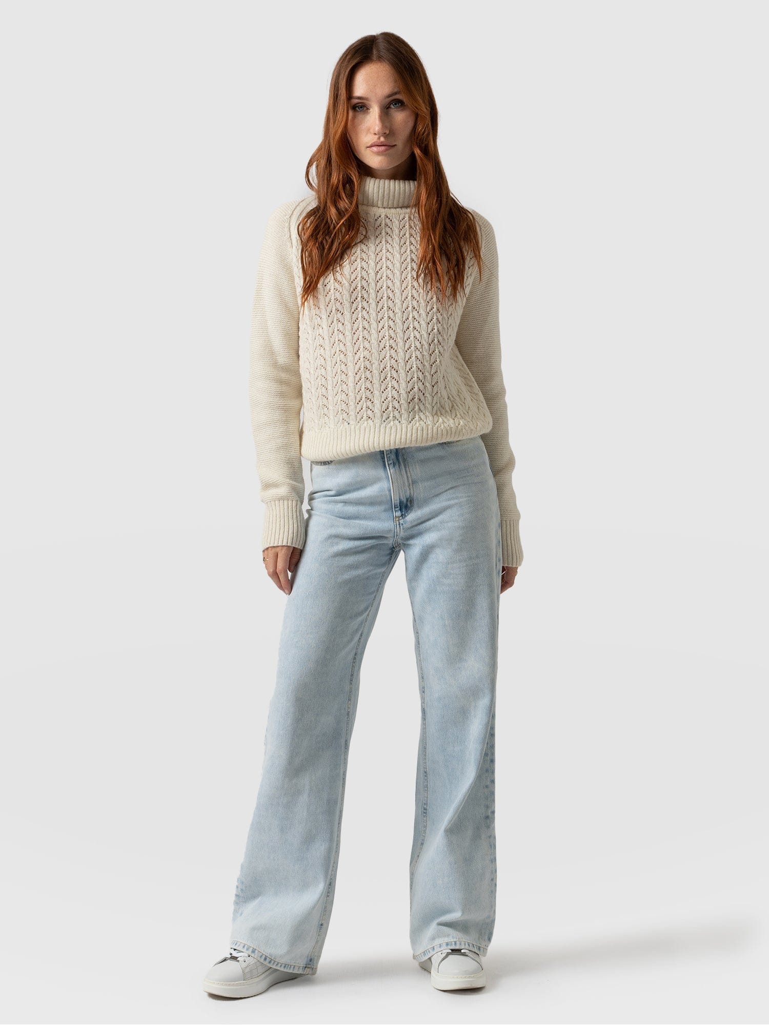 Wide Leg Flare Jeans Pale Blue - Women's Jeans | Saint + Sofia® US