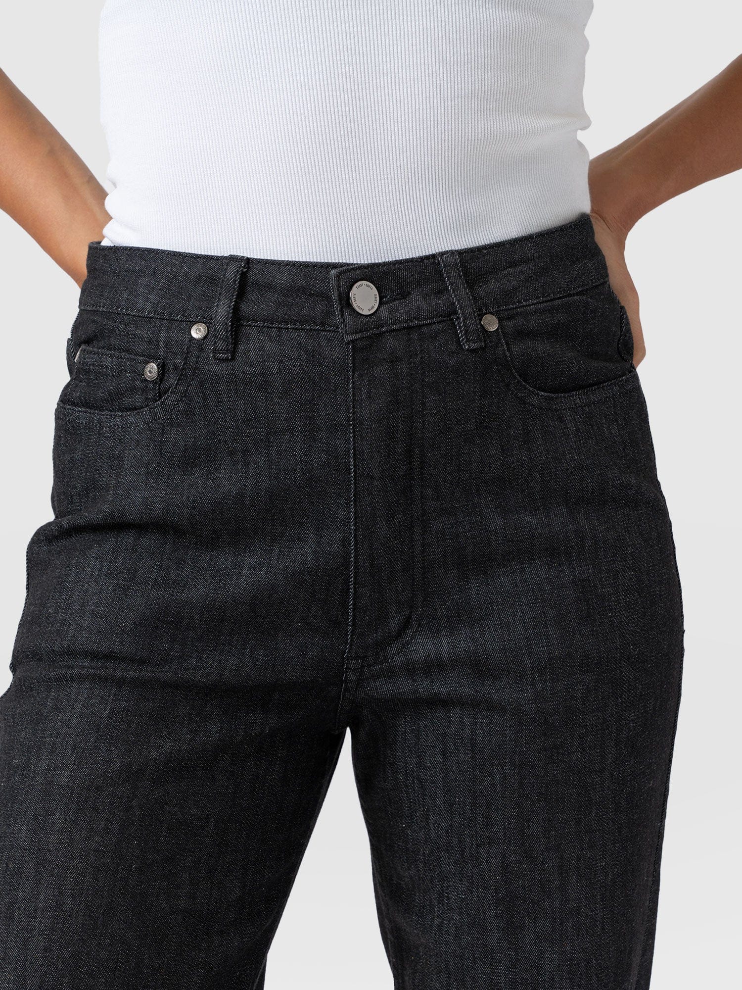 Wide Leg Flare Stretch Jeans Black Wash - Women's Jeans | Saint + Sofia® US