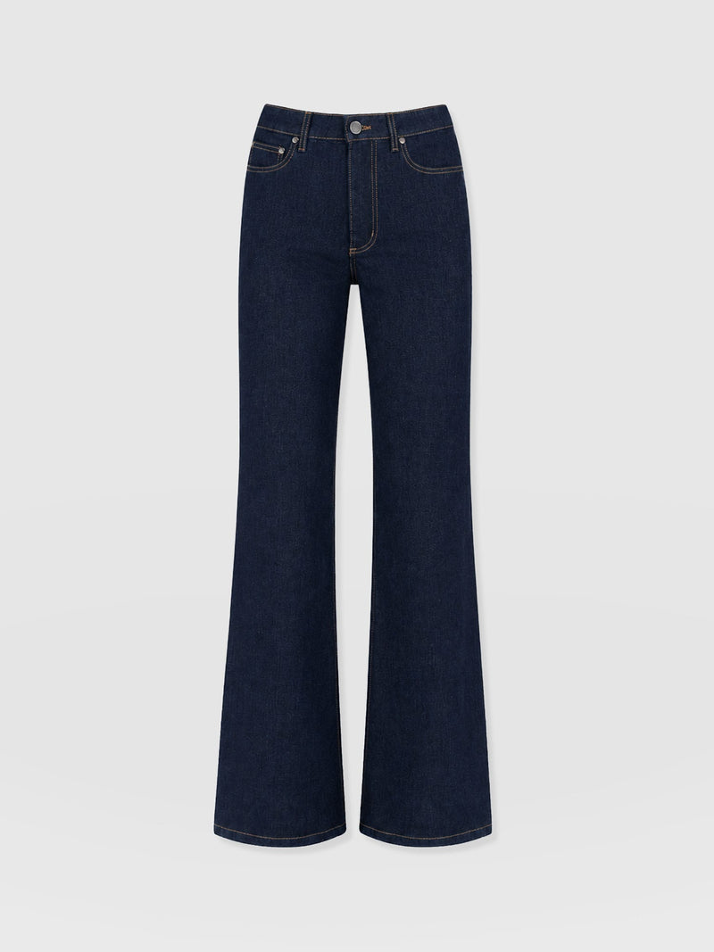 Wide Leg Jean - Indigo Blue - Women's Jeans | Saint and Sofia® USA